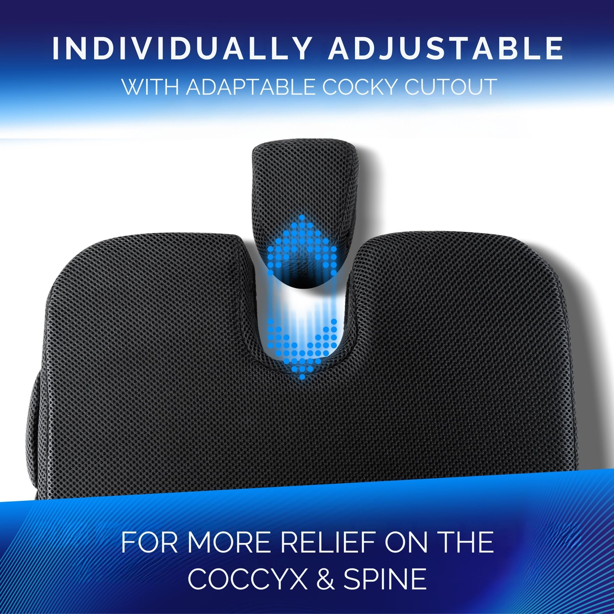 Healthfix® Wedge Seat Cushion for Improved Sitting Posture - Comfortable Ergonomic Wedge Cushion for Chair, Car & More | Orthopedic Seat Cushion with Optimal Memory Foam Firmness - Image 5