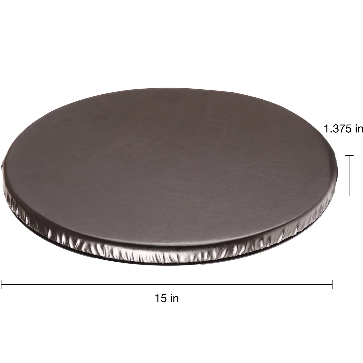 HealthSmart 360 Degree Swivel Seat Cushion, Chair Assist for Elderly, Swivel Seat Cushion for Car, Twisting Disc, Black Leather, 15 Inches in Diameter - Image 5