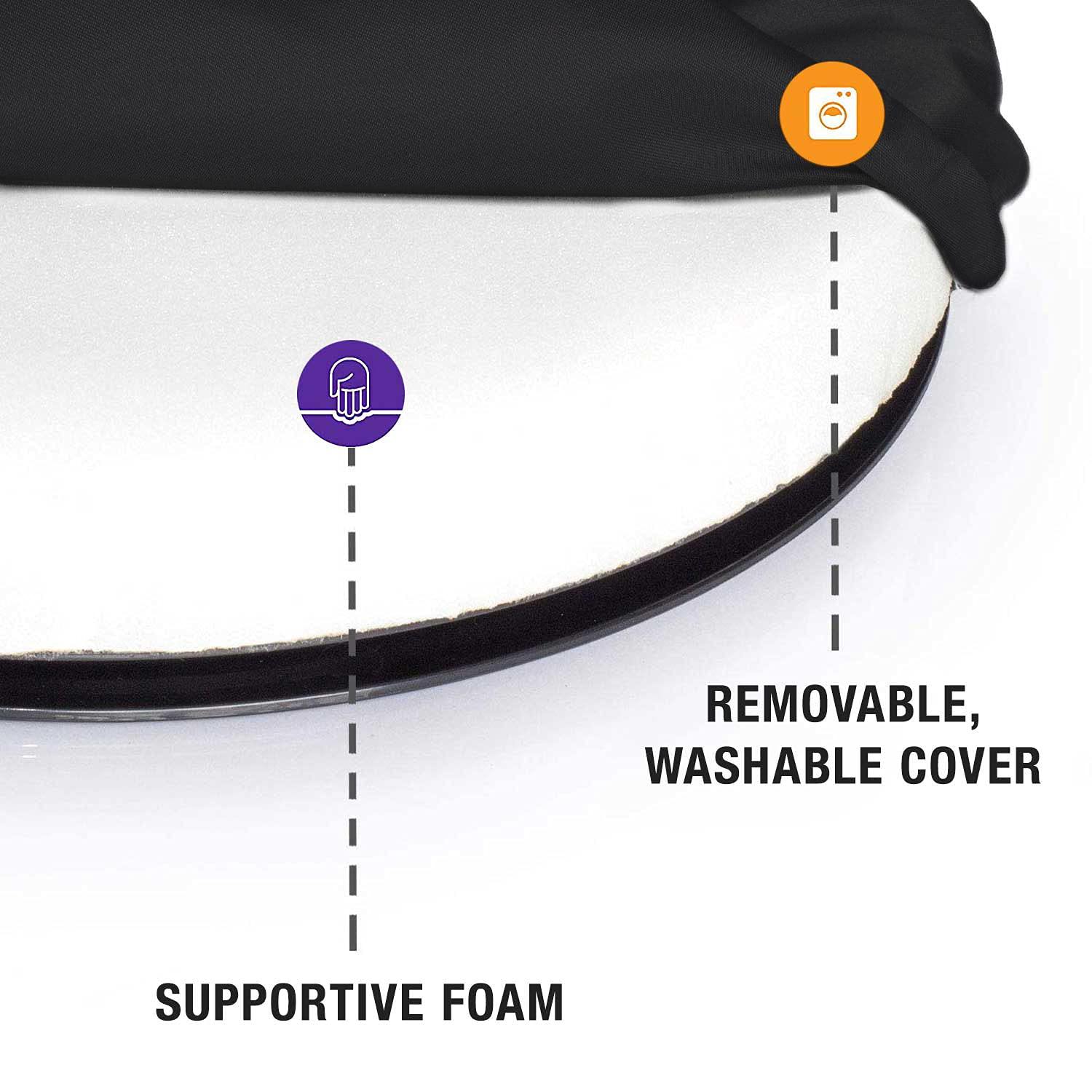 HealthSmart 360 Degree Swivel Seat Cushion, Chair Assist for Elderly, Swivel Seat Cushion for Car, Twisting Disc, Black Leather, 15 Inches in Diameter - Image 6
