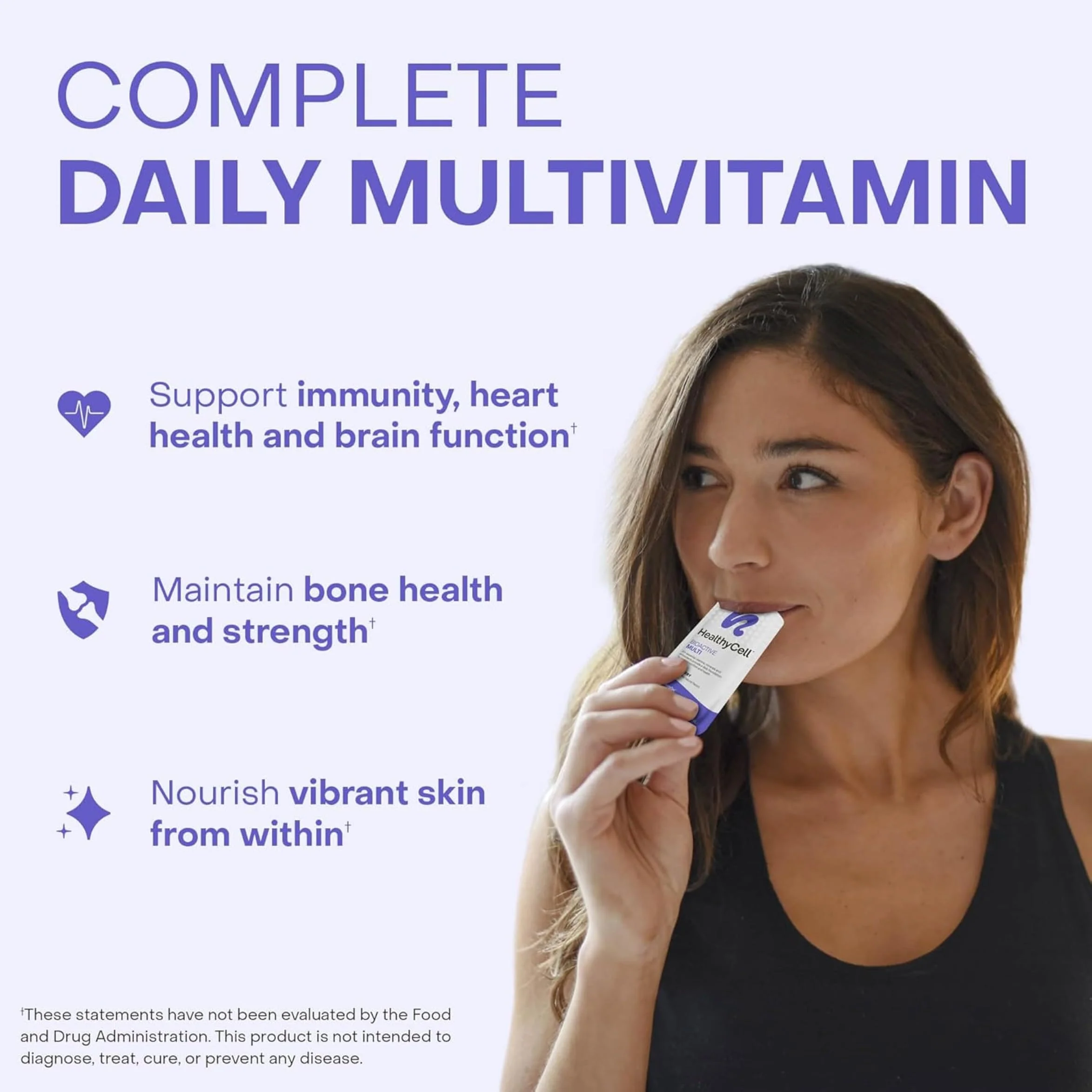 Healthycell Bioactive Daily Liquid Multivitamin for Men & Women – 20+ Essential Vitamins, Minerals & Antioxidants for Brain, Heart, Immunity, Energy, Skin & Hair Support - 30 Gel Packs - Image 6