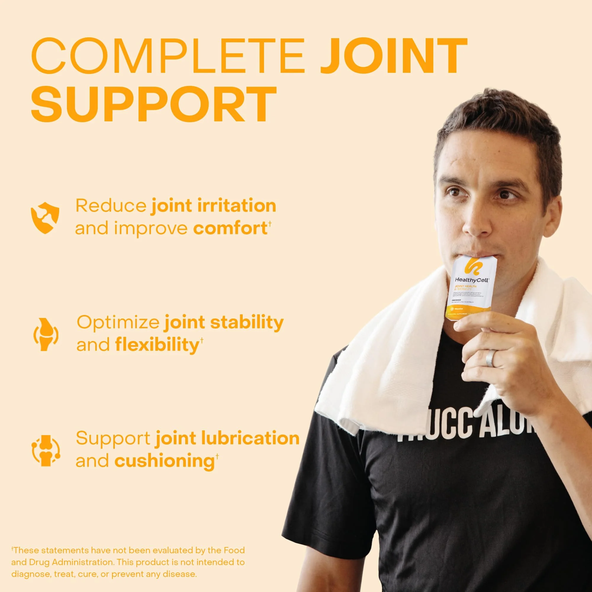 Healthycell Joint Health & Mobility Daily Liquid Supplement - Joint Support Supplement, Inflammation Response, Cartilage & Flexibility with Curcumin, Glucosamine & Chondroitin - 14 Gel Packs - Image 6
