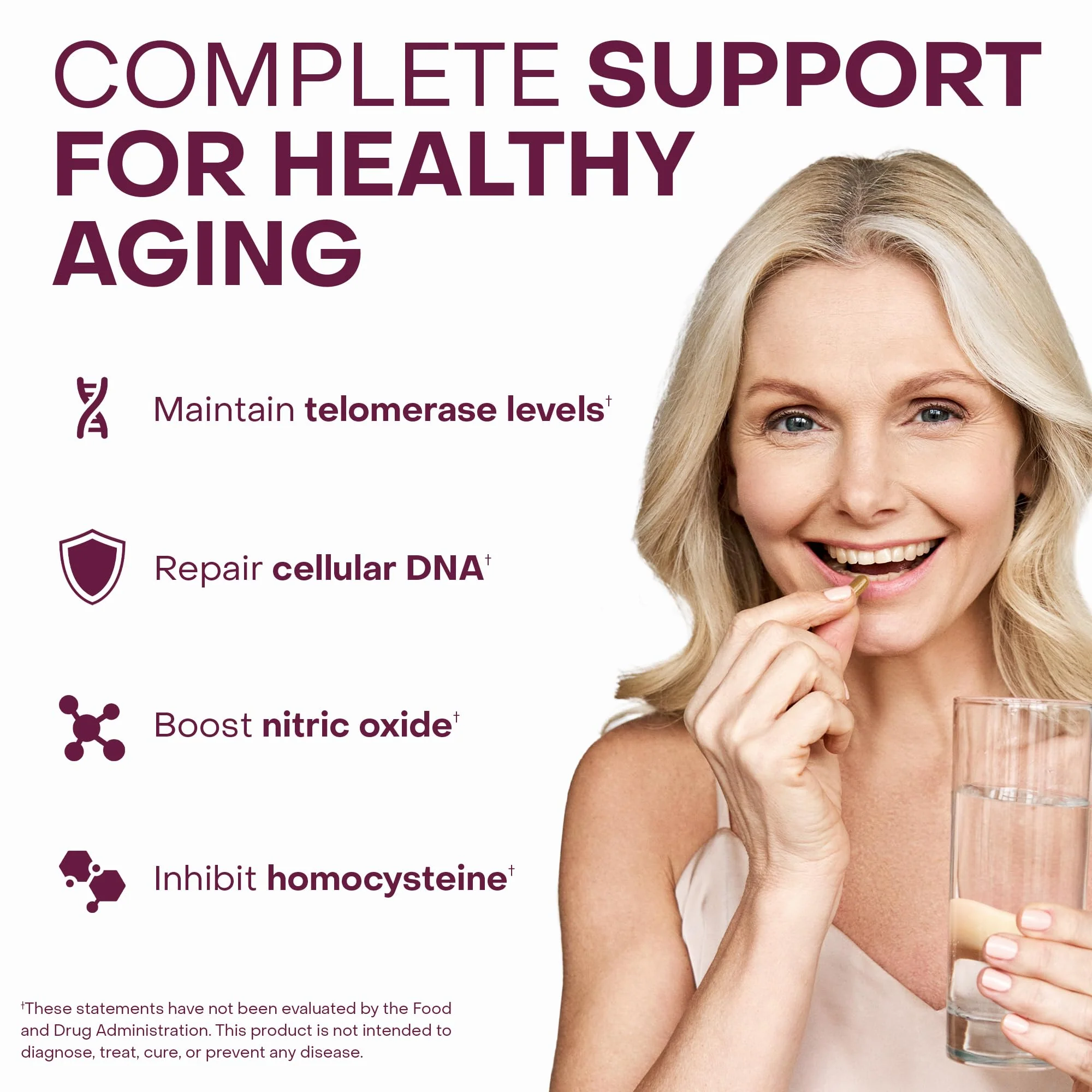 Healthycell Telomere Length Supplement - Anti-Aging Telomere Lengthening Supplements with Phytonutrients & Vitamins for Cellular Health - AC-11, Astragalus & Resveratrol - 30 Capsules - Image 6