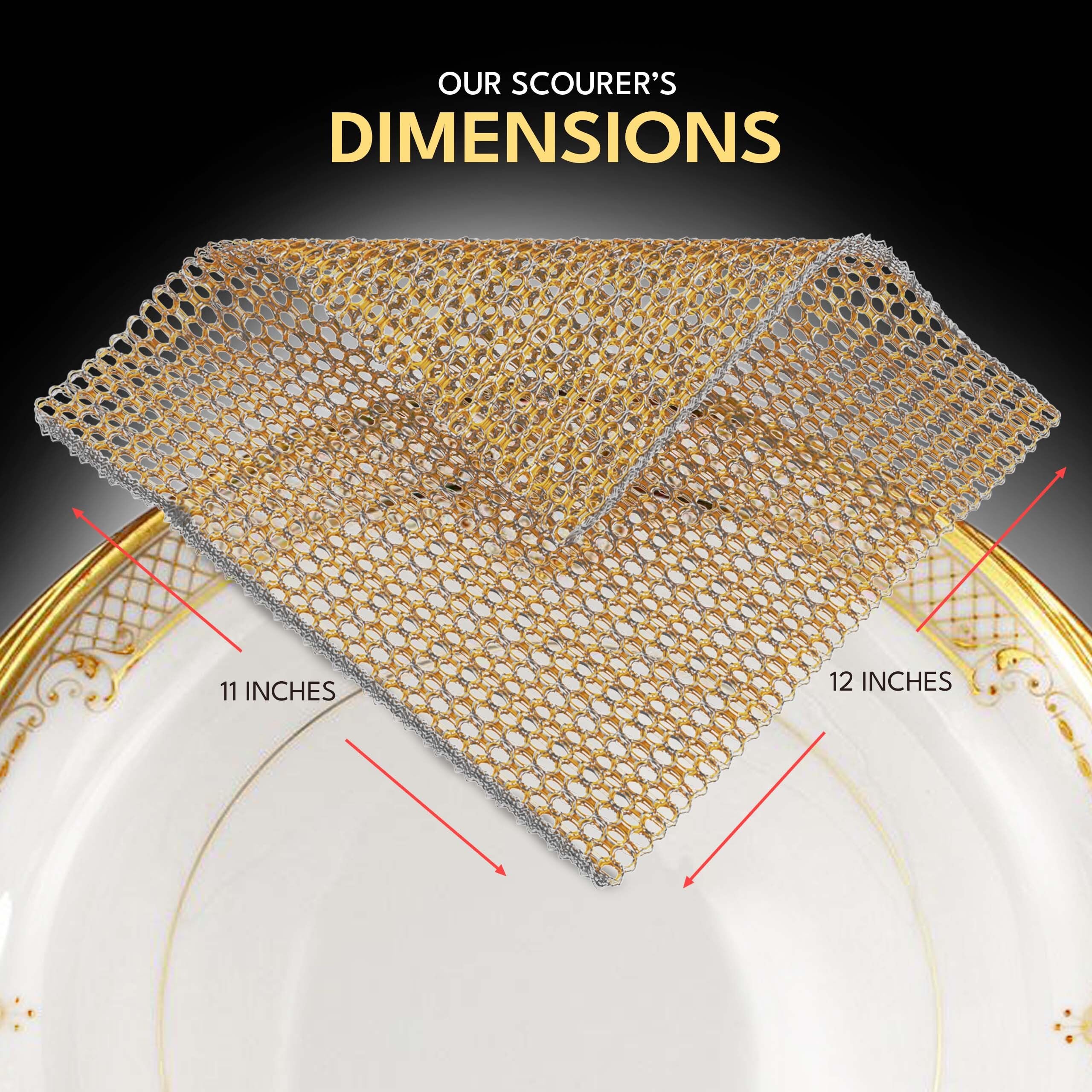 Heavy Duty Dish Scrubbers - Non Scratch Scouring Pads - Odorless and Long Lasting - Replace Sponges for Dish Washing, Scrubbing & Scouring - Kitchen, Floor and Bathroom Usage - Made in Korea (24 Pcs) - Image 3
