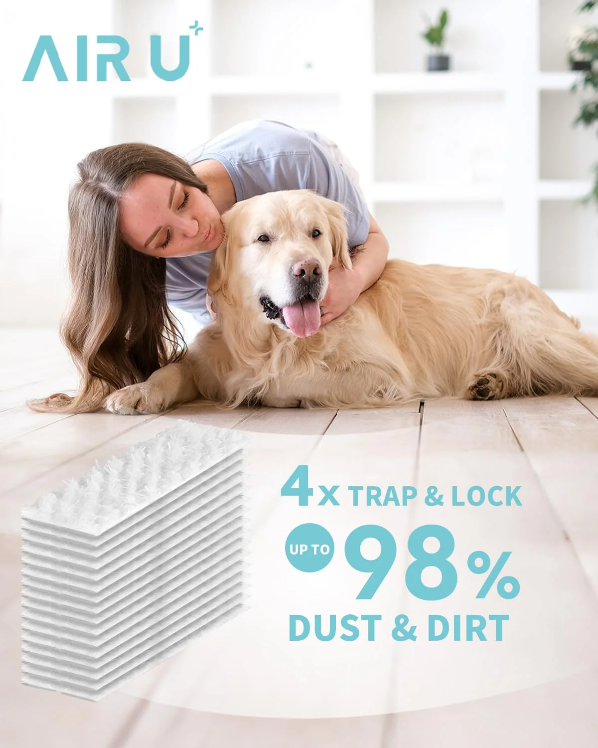 Heavy Duty Dry Sweeping Cloths for Swiffer Sweeper, Disposable Pet Dry Mop Pad Refills, Super Thick, 4X Locks Out Dust and Hair for Floor Cleaning - Image 2