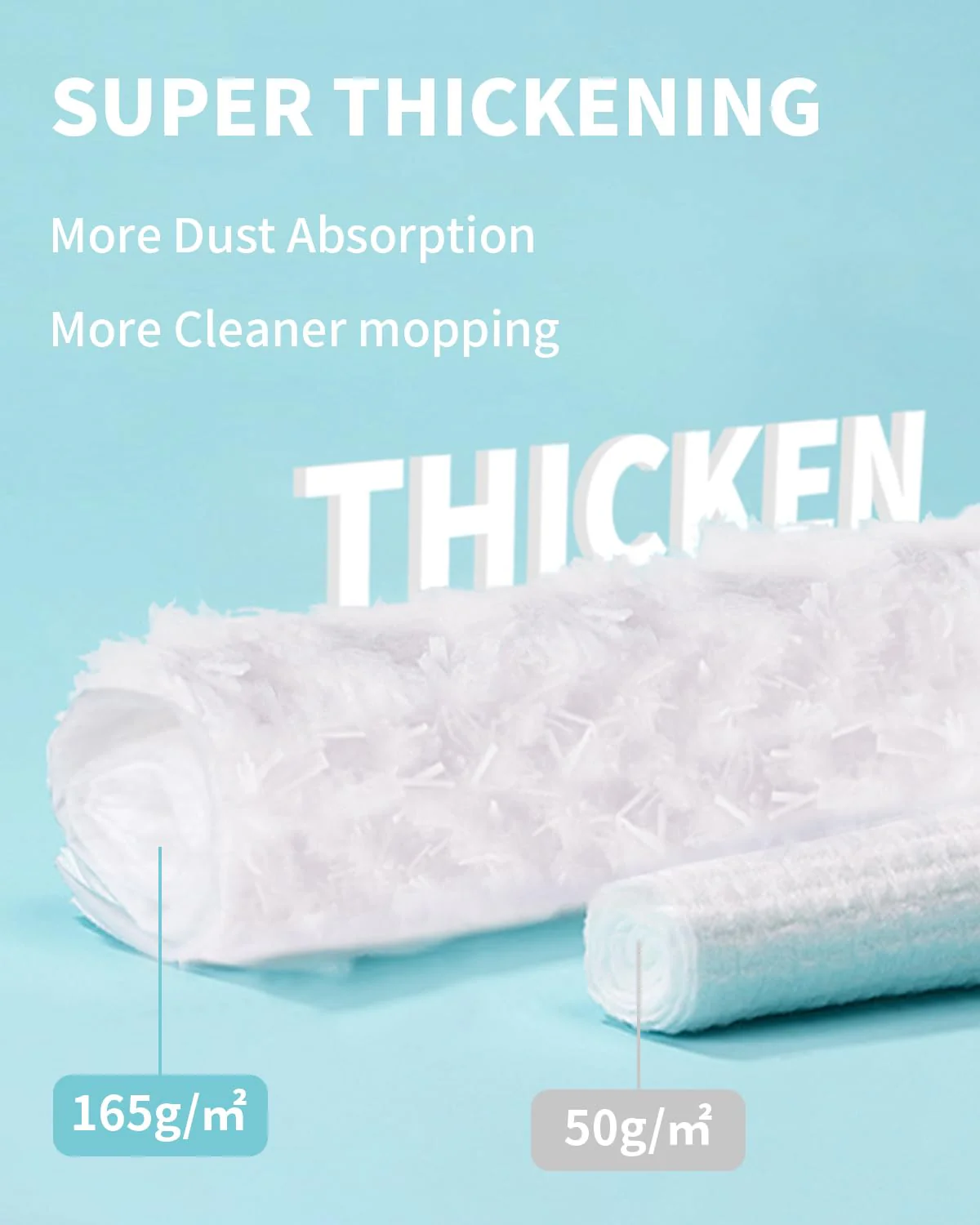Heavy Duty Dry Sweeping Cloths for Swiffer Sweeper, Disposable Pet Dry Mop Pad Refills, Super Thick, 4X Locks Out Dust and Hair for Floor Cleaning - Image 5