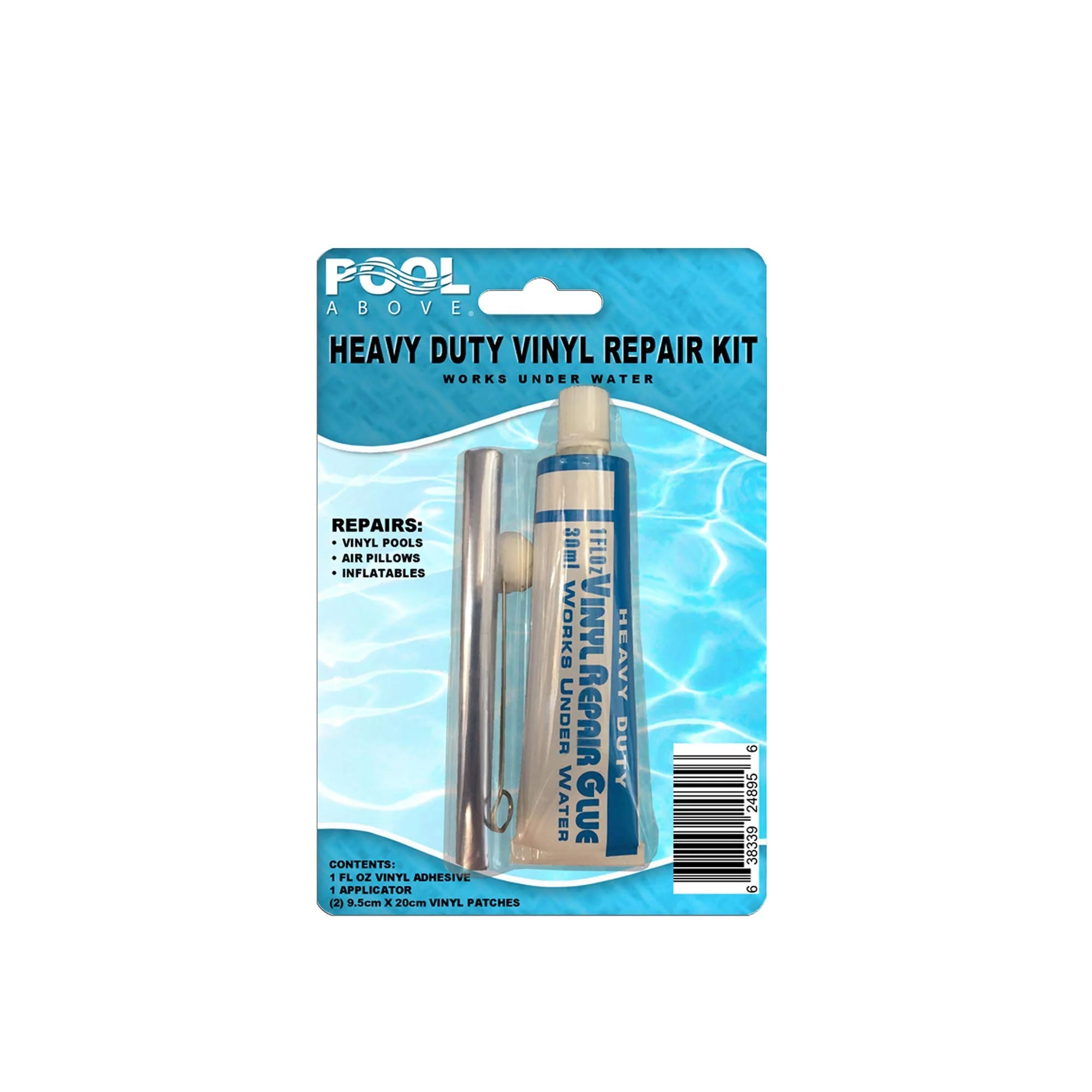 Heavy Duty Vinyl Repair Patch Kit for Above-Ground Pool Liner Repair; Glue and Patch Inflatables; Boat; Raft; Kayak; Air Beds; Inflatable Mattress Repair Blue - Image 4