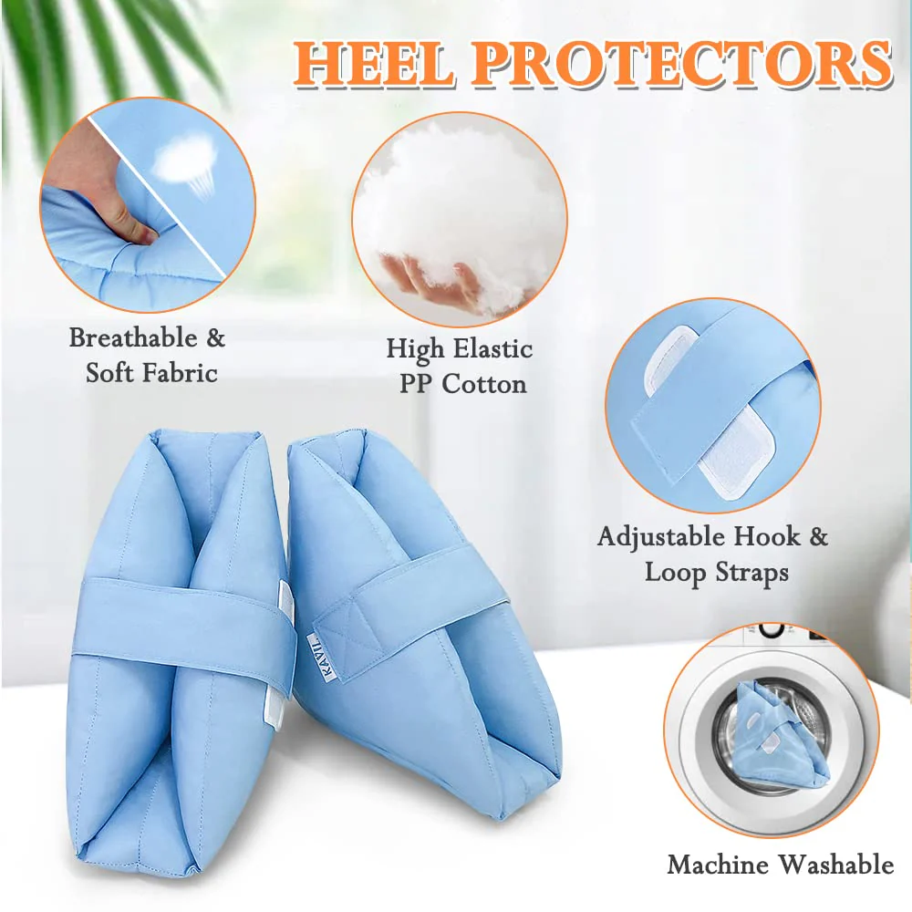 Heel Cushion Protector Foot Boot for Injuries Foot Elevation Pillow Ankle Protector Bed Sore Cushion (1 Pair) Pain Pressure Relief From Sores And Ulcers - Image 3