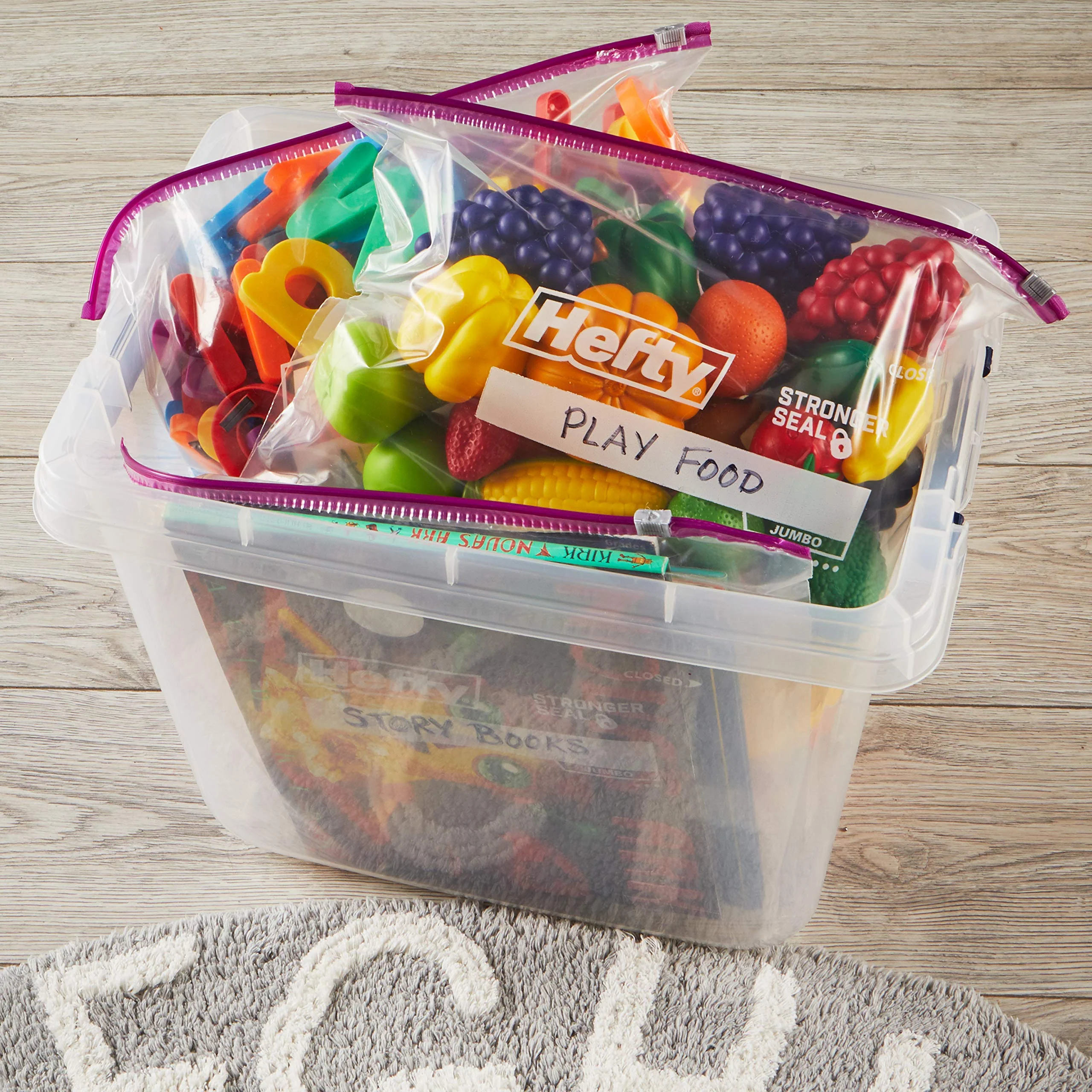 Hefty Slider Jumbo Storage Bags, 2.5 Gallon Size, 12 Count - Image 5
