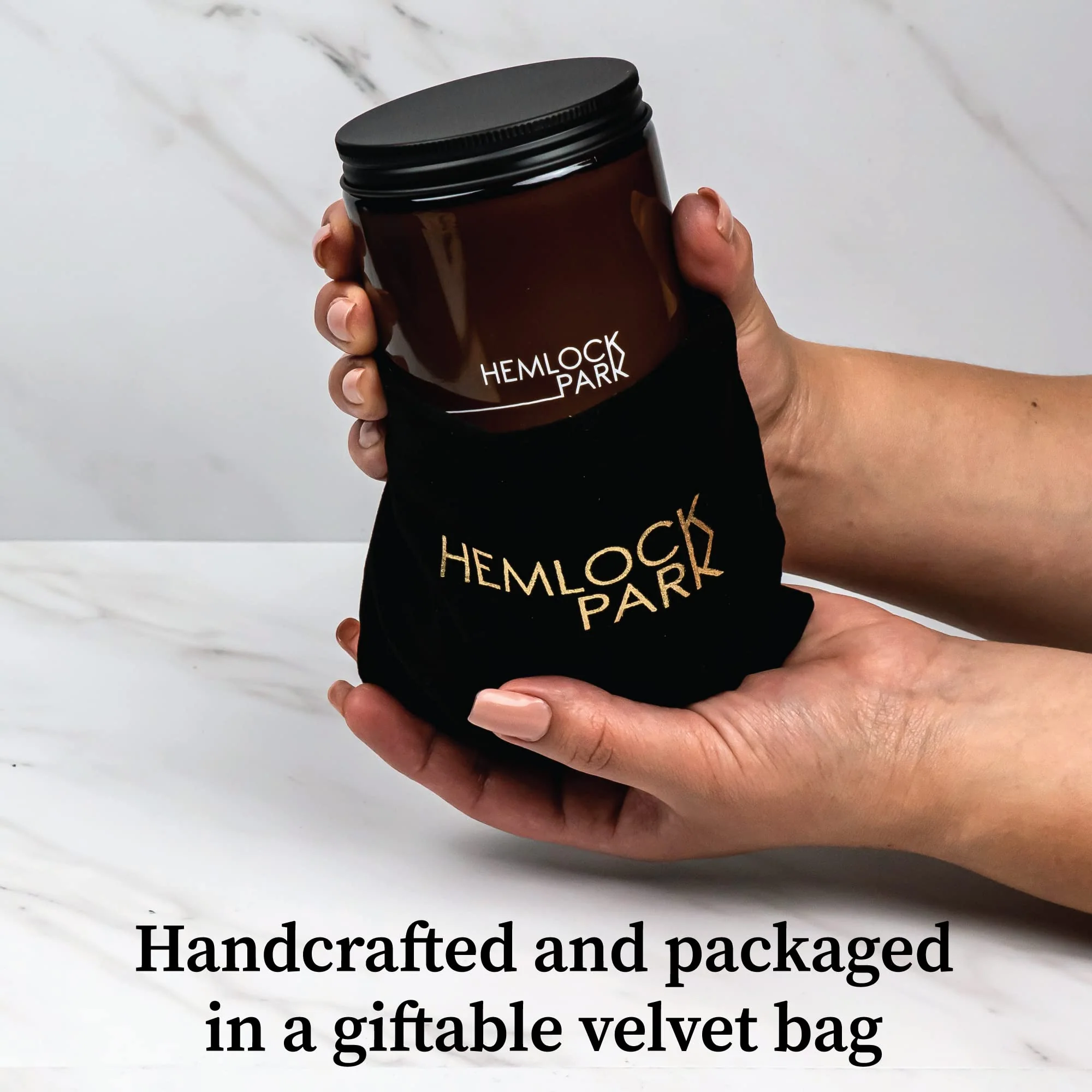 Hemlock Park Palo Santo Apothecary Hand-Poured Scented Candle | Crackling Wood Wick, Botanical Fragrance & Coconut Wax | Up to 60 Hour Burn Time | 8 oz - Image 4