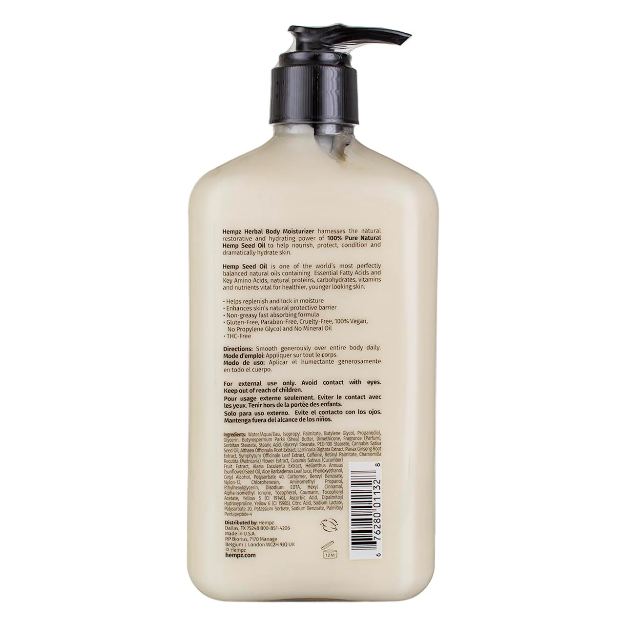 Hempz Body Moisturizer Age Defying 17 Ounce Pump (500ml) (Pack of 2) - Image 5