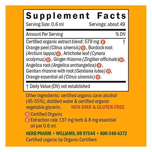 Herb Pharm Better Bitters Certified Organic Digestive Bitters, Orange, 1 Ounce (Pack of 2) - Image 9