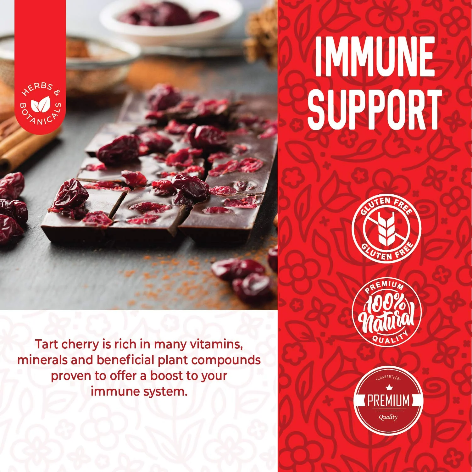 Herbaila Dried Cherries Tart Cherry, Montmorency Tart Cherries, Dried Sour Cherries Fresh, Montmorency Dried Tart Cherries, Dried Cherries, All-Natural Whole Sour Cherry (1lb) - Image 2