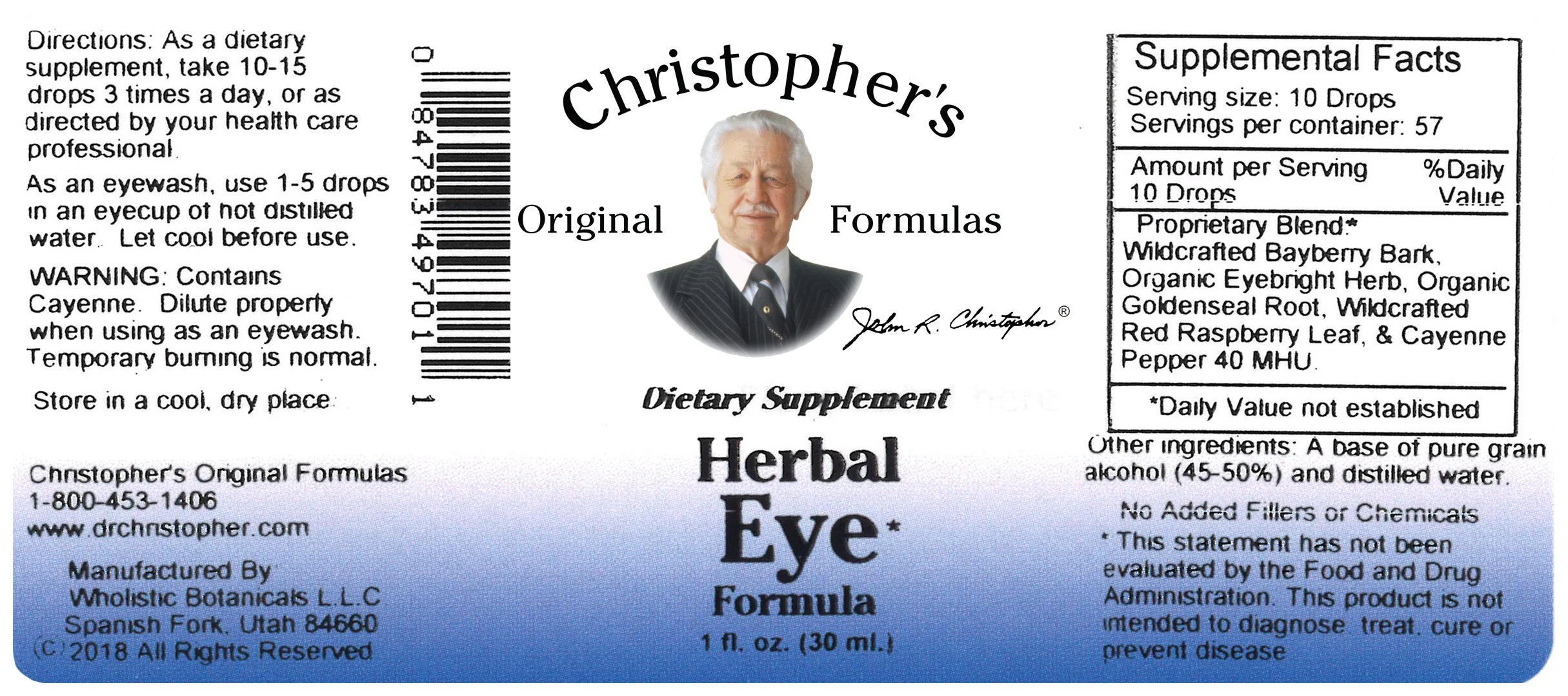 Herbal Eyebright Extract Christopher's Original Formulas 1 oz Liquid - Image 4