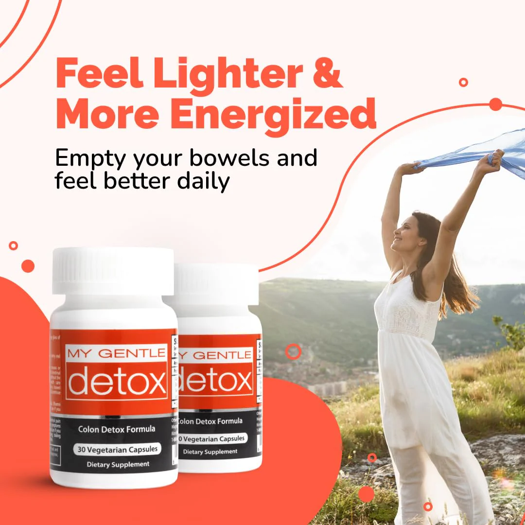 Herbal Nitro My Gentle Detox Cleanse for Women & Men - Poop Pills for Constipation Relief - Overnight Colon Cleanse Natural Supplement for Bloating & Discomfort (30 Capsules) - Image 7