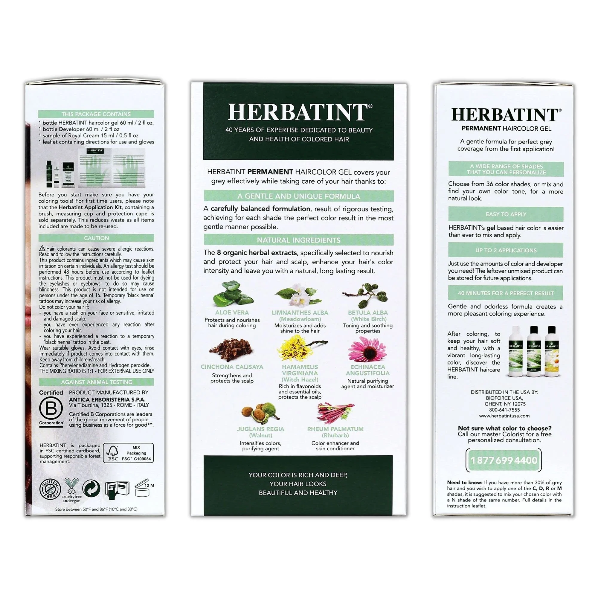 Herbatint Permanent Haircolor Gel, FF1 Henna Red, Alcohol Free, Vegan, 100% Grey Coverage - 4.56 oz - Image 7