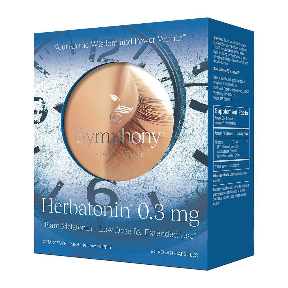 Herbatonin® 0.3 mg – The First Plant-Based, Natural Vegan Melatonin Supplement (Phyto-Melatonin) - Low Dose Sleep Aid, Supports Circadian Rhythm & Cellular Health – 90 Capsules (90 Day Supply) - Image 3