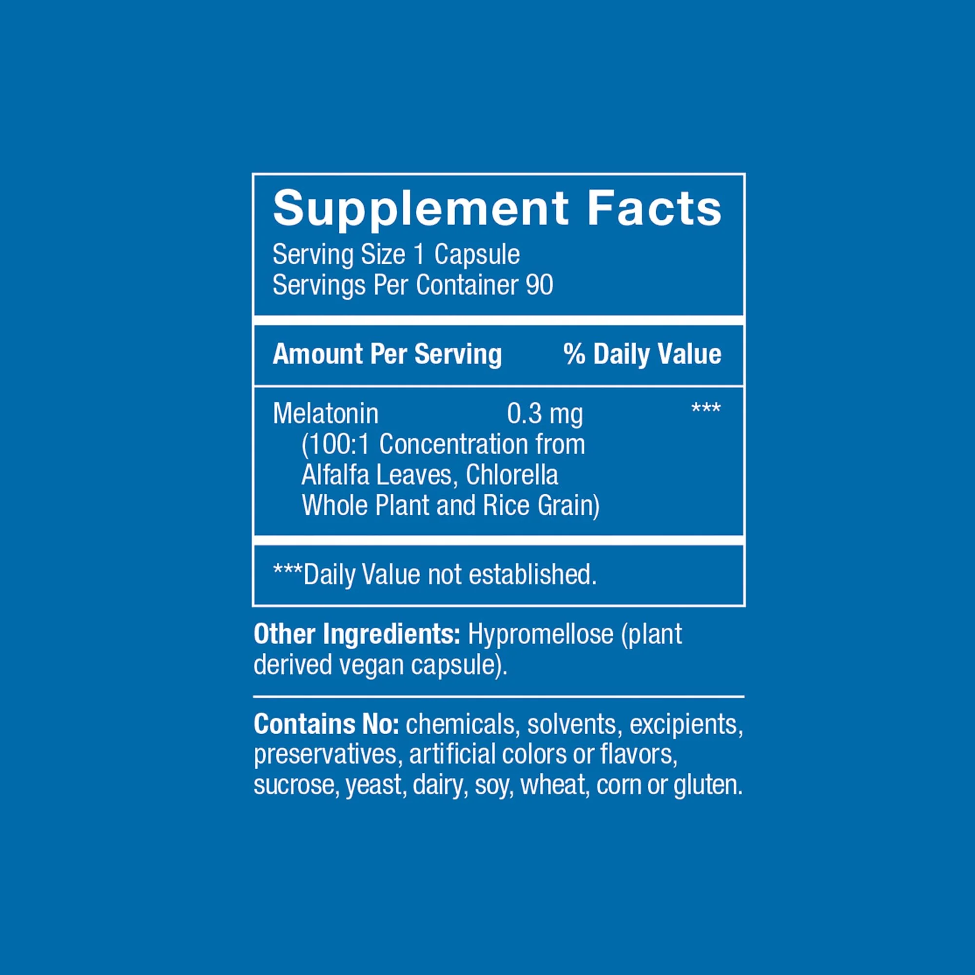 Herbatonin® 0.3 mg – The First Plant-Based, Natural Vegan Melatonin Supplement (Phyto-Melatonin) - Low Dose Sleep Aid, Supports Circadian Rhythm & Cellular Health – 90 Capsules (90 Day Supply) - Image 6
