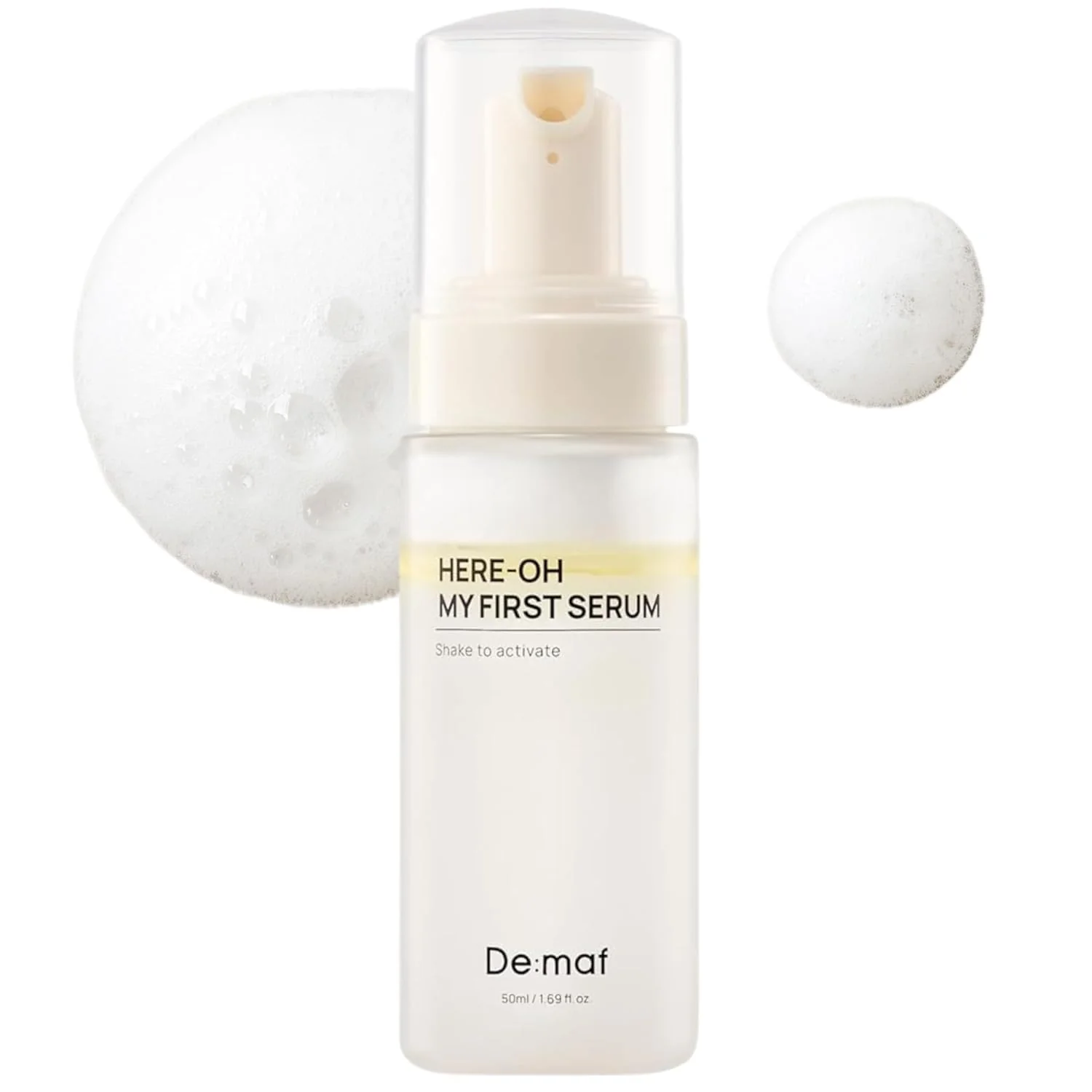 Here-Oh My First Hydrating Serum with Hyaluronic Acid | Facial Serum for Glowing Skin & Skin Barrier Repair | Korean Serum for Dry Skin & Sensitive Skin (1.69 fl oz)