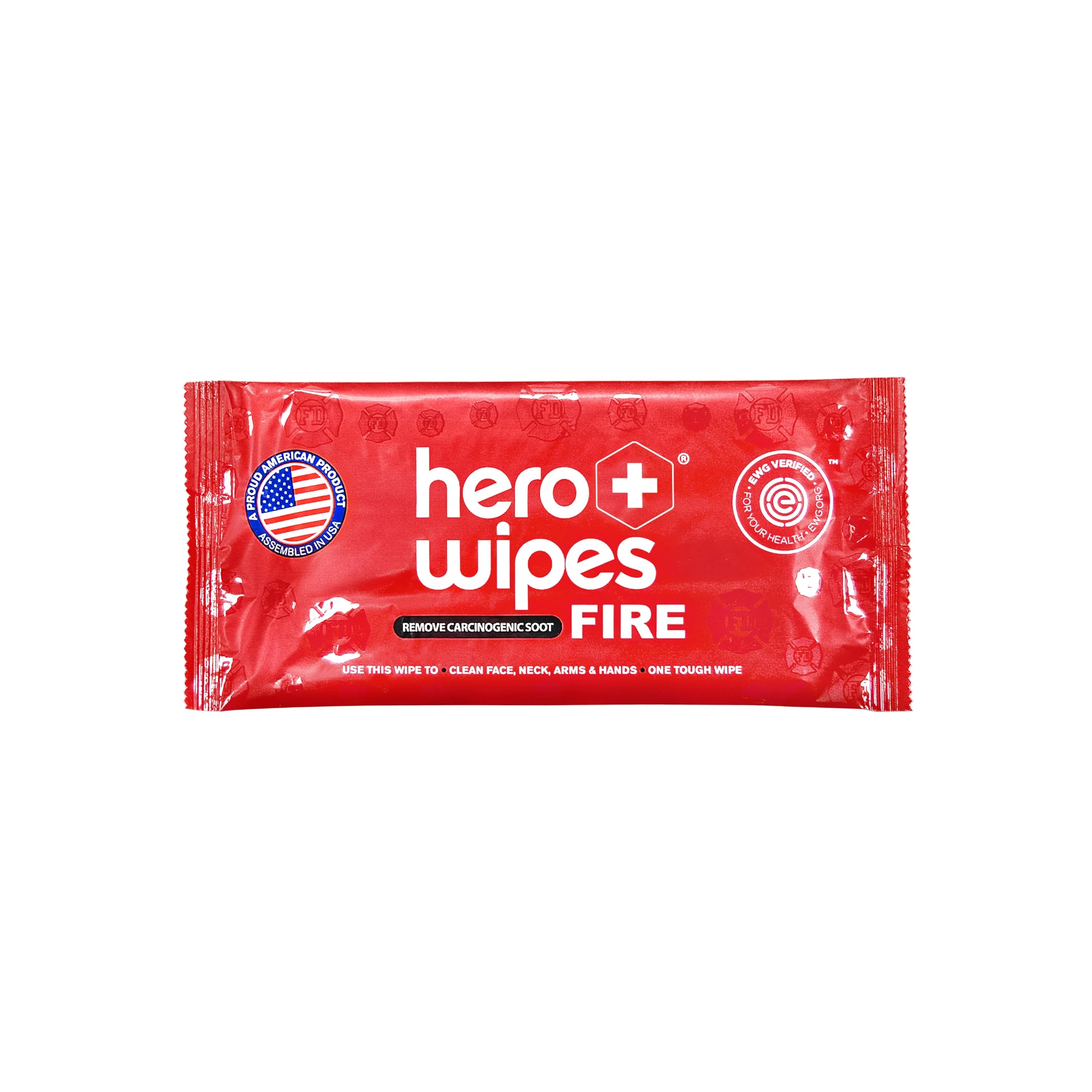 Hero Wipes Body Wipes Remove 98% Of Carcinogens, Ash, Soot, Smoke, Toxins - 120ct Extra Thick Durable 10x9 inches Firefighter Wet Wipes