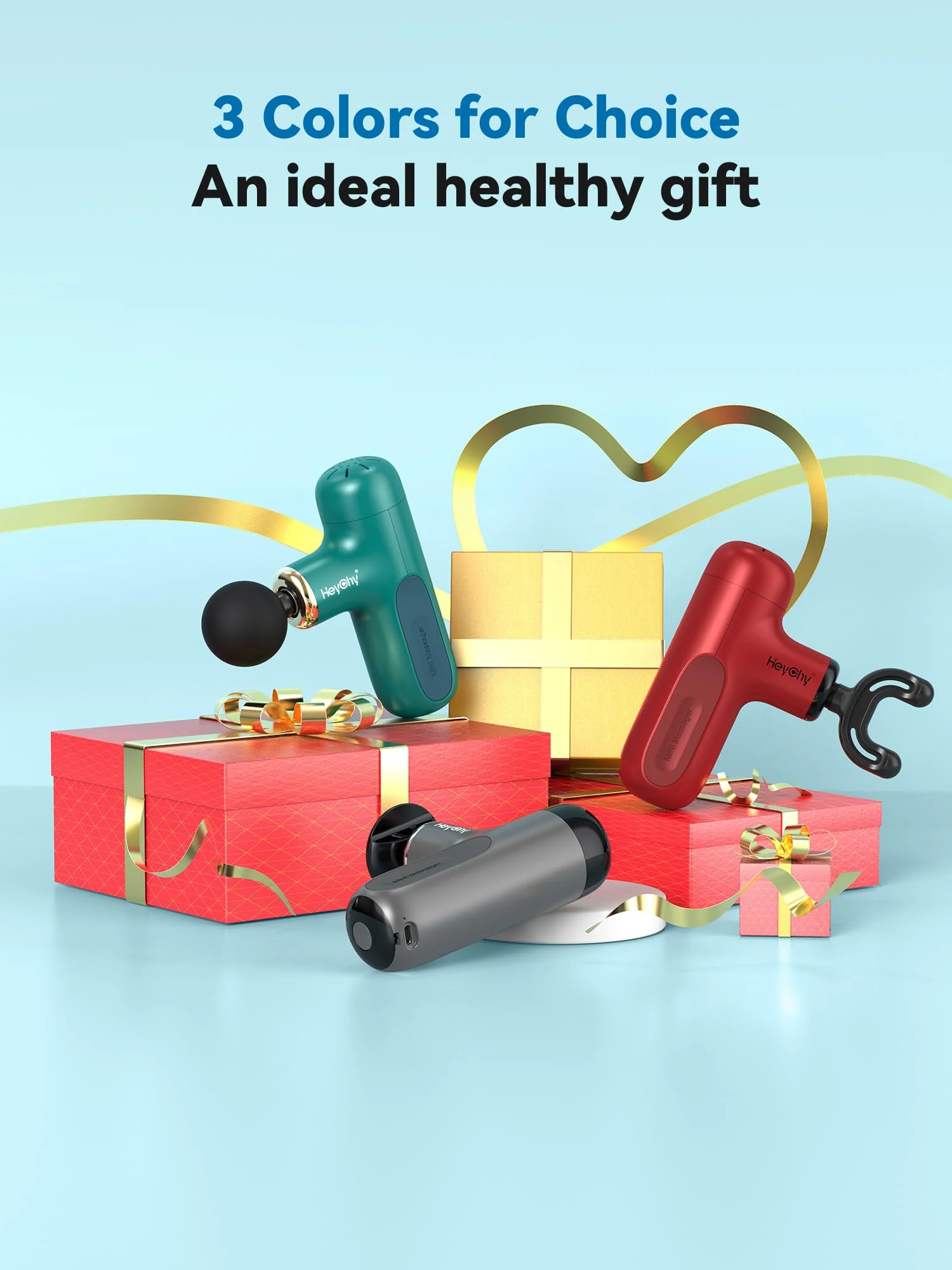 HEYCHY Super Mini Massage Gun, Percussion Deep Tissues Muscle Massager, Compact Sports Travel Massage Gun, Portable Handheld Massager for Home, Gym, Office, Outdoors - Image 6