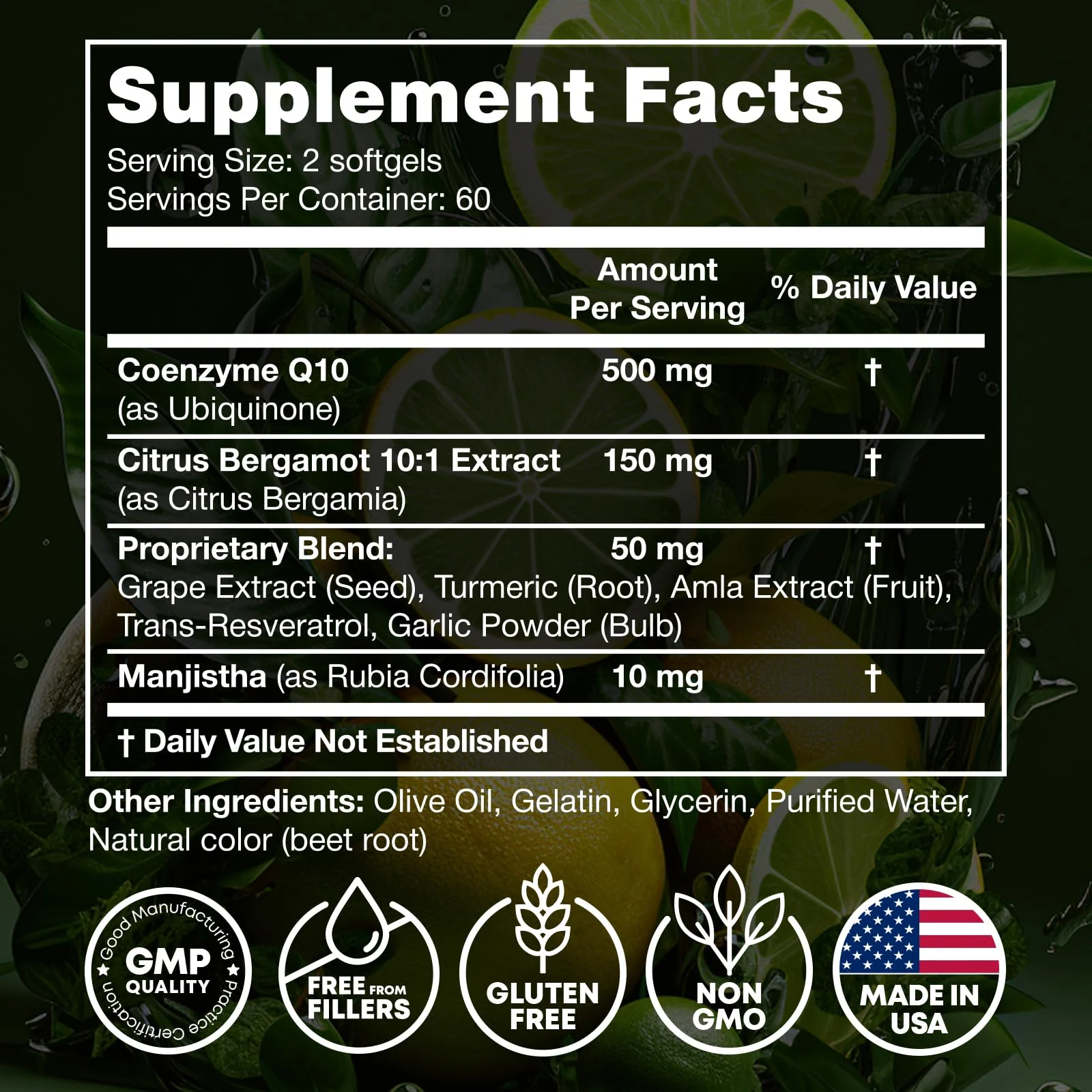 High Absorption CoQ10 500MG - Co Q 10 Supplement 120 Softgels for Heart Health&Energy Production - Enhanced CoQ10 Nutritional Supplements with Coenzyme Q10 - Alternative to coq10 400mg softgels - Image 3