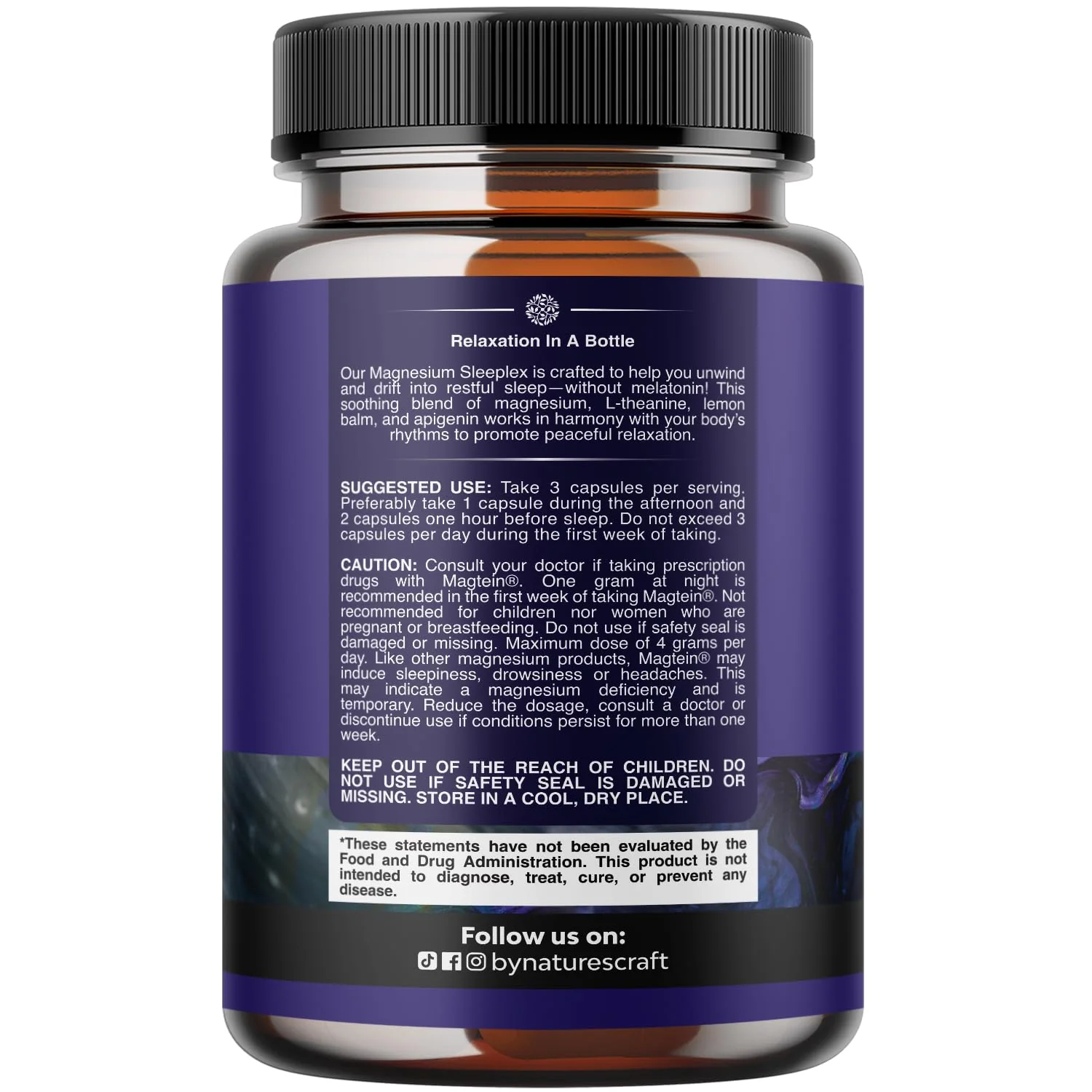 High Absorption Magnesium Sleep Supplement - Rest Support Magtein Magnesium L-Threonate and Apigenin Theanine for Sleep and Rest for Women & Men - Mg L-Threonate Melatonin Free Sleeping Aid - 180 Ct - Image 9