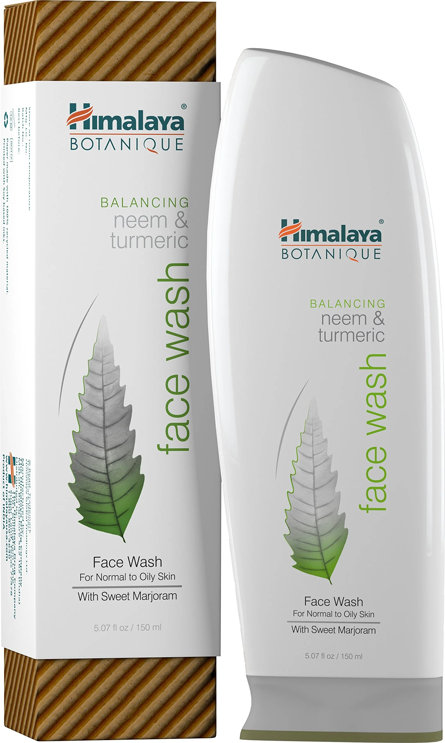 Himalaya Botanique Balancing Neem & Turmeric Face Wash, Dermatologically Tested, Vitamin E, Vegan, Cruelty Free, Paraben Free, SLS Free, 5.07 Fl Oz, 2 Pack - Image 7