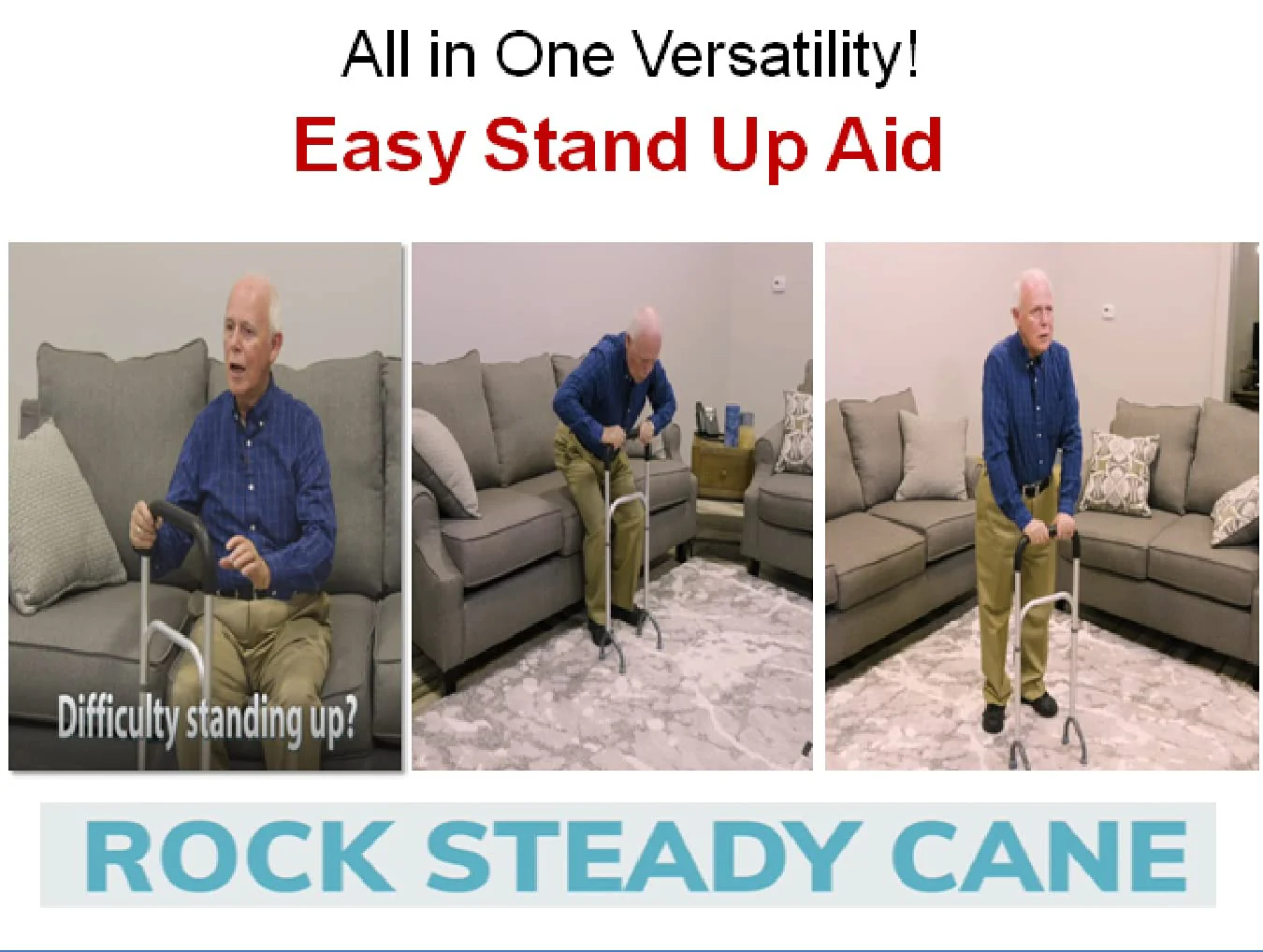 Hip, Knee, Surgery Recovery Aid – Helps You Recover Faster from Surgeries and Injuries. Fully Adjustable Walking Cane Keeps You Moving, Increasing Circulation and Flexibility