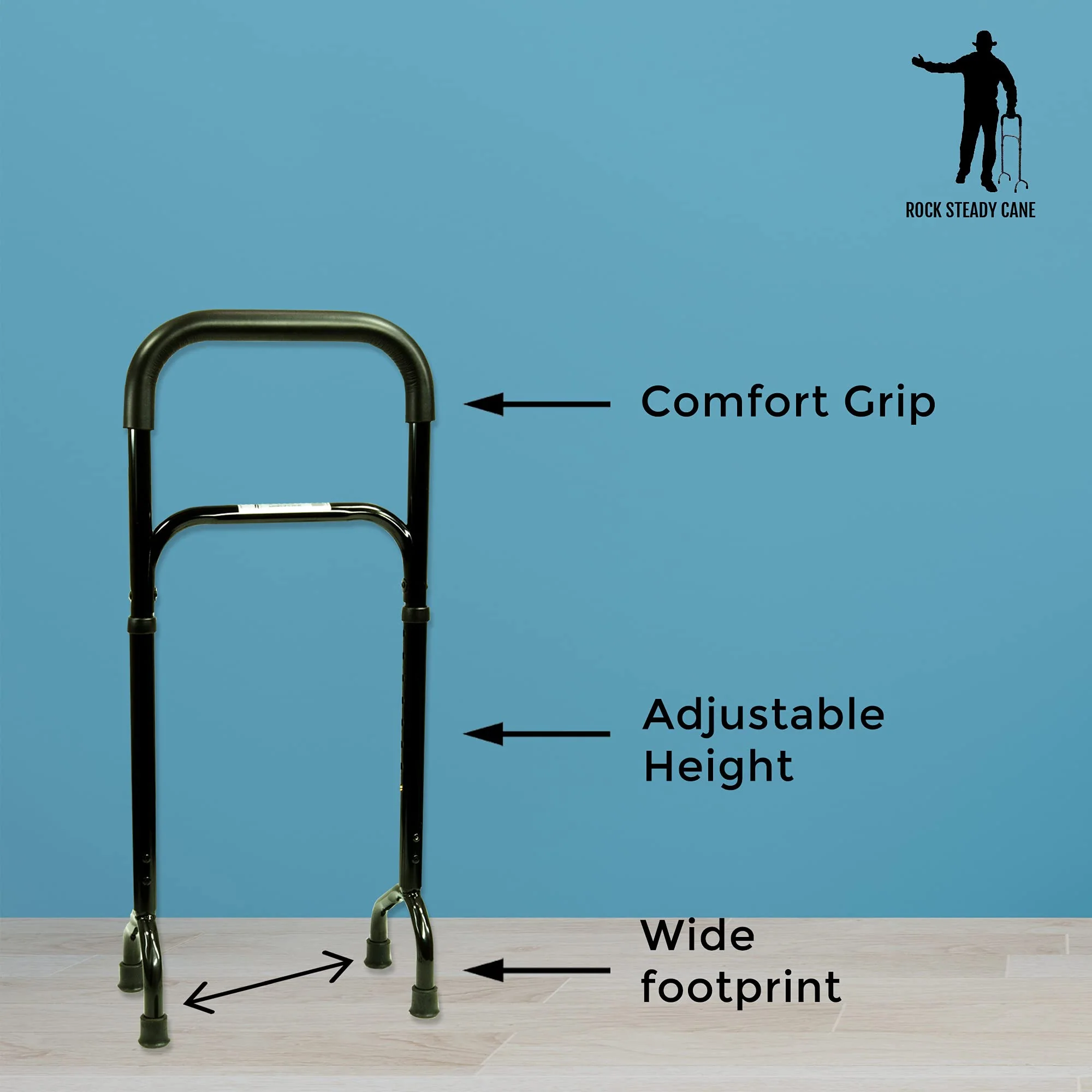 Hip, Knee, Surgery Recovery Aid – Helps You Recover Faster from Surgeries and Injuries. Fully Adjustable Walking Cane Keeps You Moving, Increasing Circulation and Flexibility - Image 5