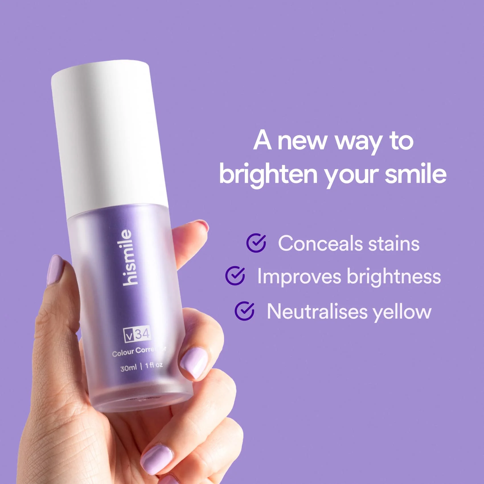 Hismile v34 Colour Corrector, Tooth Stain Removal, Purple Toothpaste, Hismile V34, Tooth Colour Corrector - Image 4