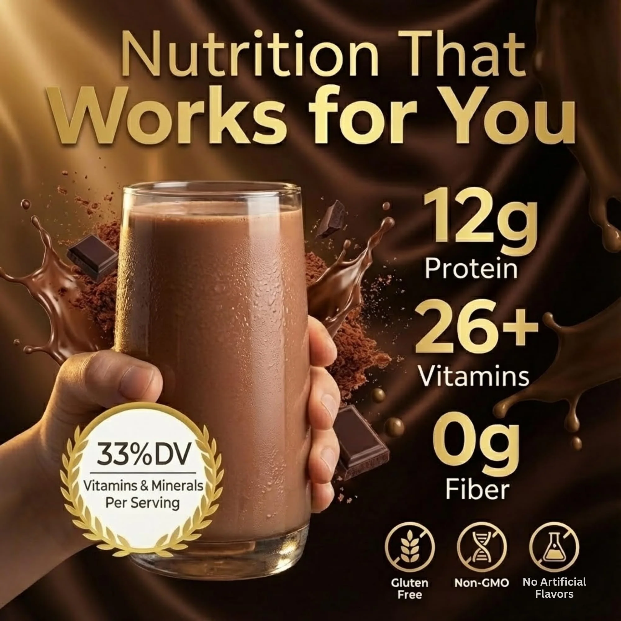 HMR 120 Chocolate Shake Meal Replacement Powder | Chocolate Shake Mix to Support Healthy Weight Loss | 12g of Protein | Nutritional Drink | Low Calorie Food | 12 Servings - Image 5