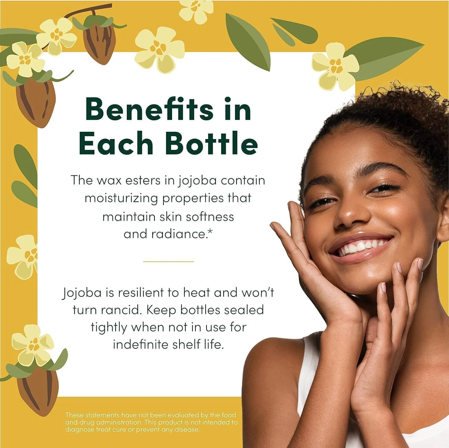 HobaCare Bulk Organic Jojoba Oil - Natural 100% Pure Hexane Free Unrefined Carrier Oil for Skincare, Beard, Hair, Face, Scalp Massage, Bath, Facial - Long Shelf Life (64 oz Half Gallon) - Image 5