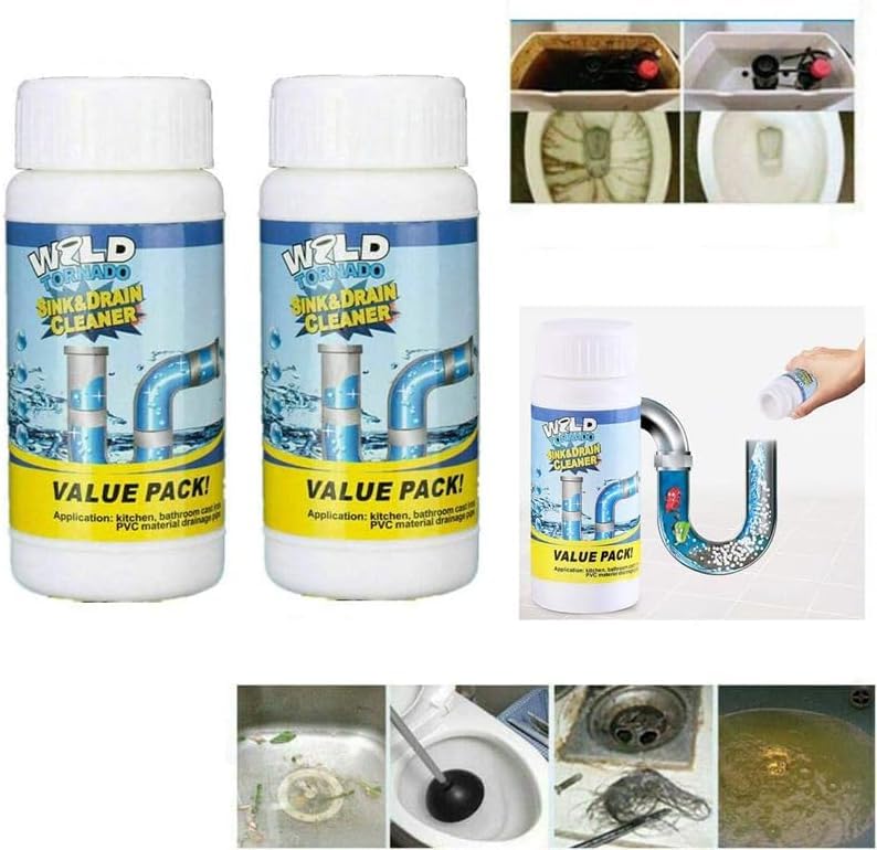 Hogitpe Wild Tornado Sink and Drain Cleaner, Fast Foaming Sink Cleaner for Kitchen Bathroom & Toilet Pipeline Quick Cleaning Tool (4PCS) - Image 4