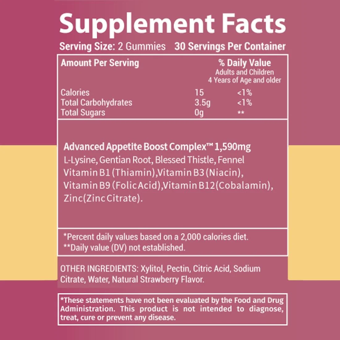 Holistic MD Gainer Gummies for Women Men Elderly and Kids | Clinically Studied Ingredients | 10 in 1 with L-Lysine Gentian Root Vitamin B | Non-GMO Sugar Free Vegan | 60 Count - Image 3
