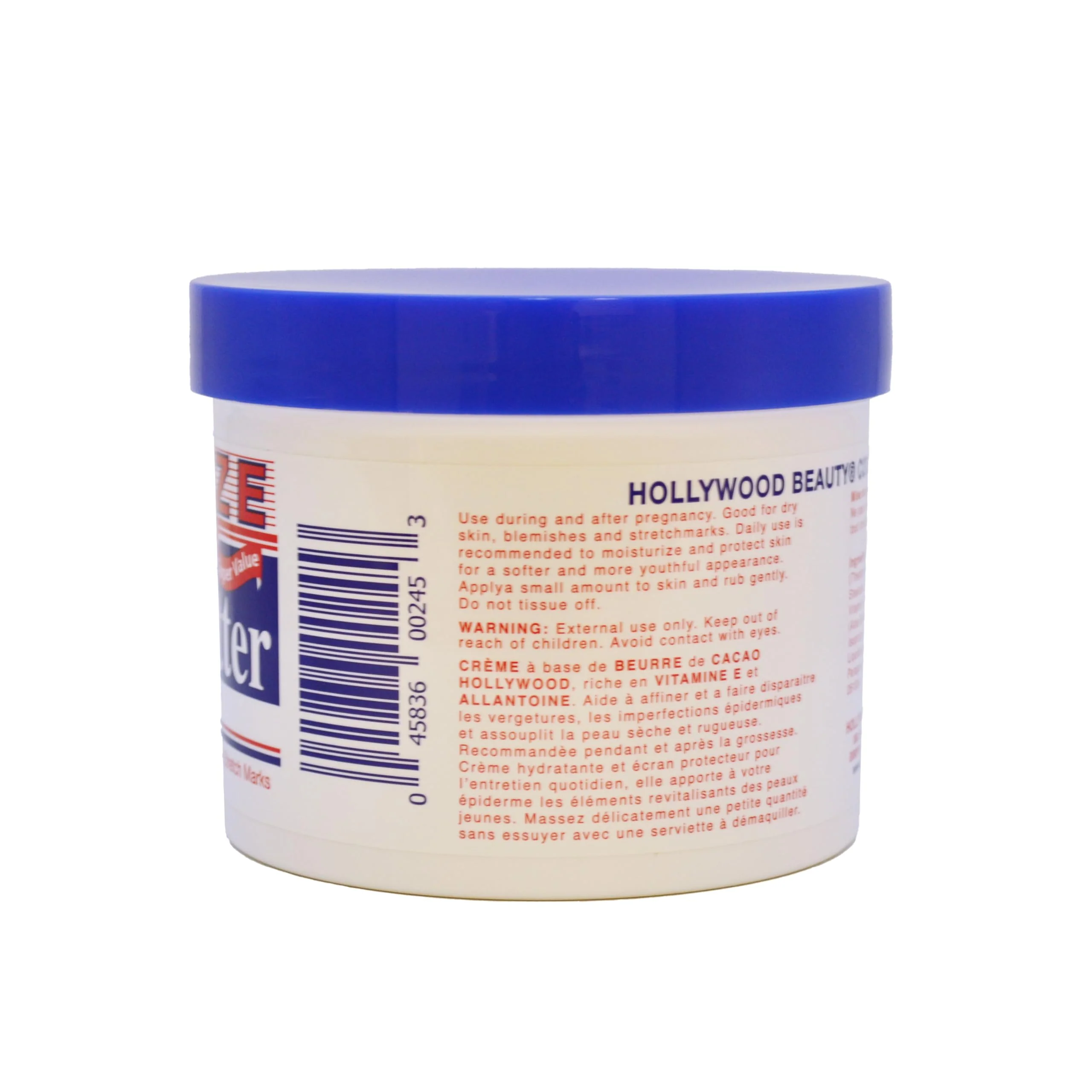 Hollywood Beauty Cocoa Butter Skin Cream - 25 oz. - With Vitamin E - Enrich, Soothe, & Smooth Dry Skin - Image 4
