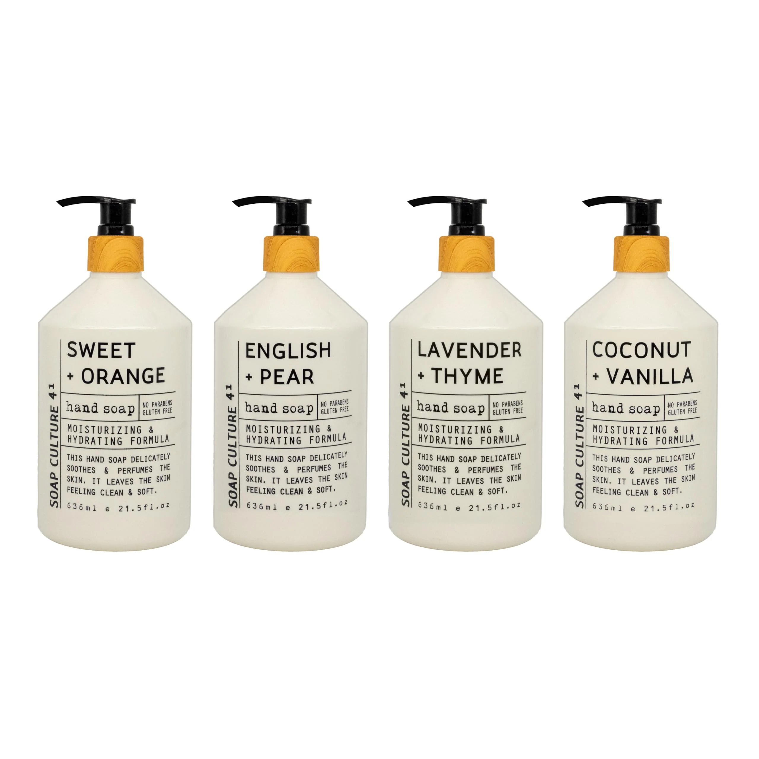 Home & Body Company Soap Culture 41 Hand Soap Collection 21.5 fl oz x 4