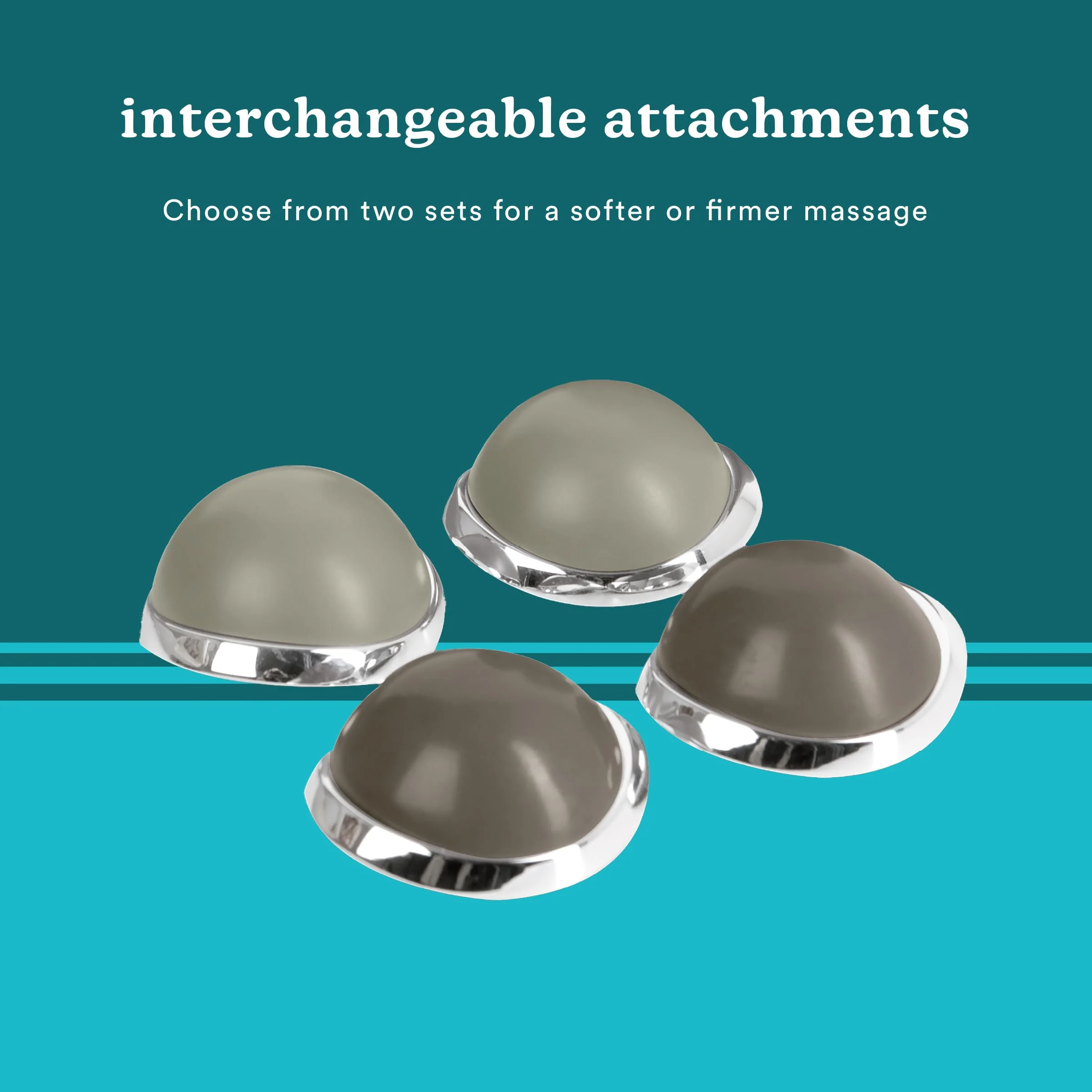 Homedics Percussion Action Massager with Heat | Adjustable Intensity, Dual Pivoting Heads | 2 Sets Interchangeable Nodes, Heated Muscle Kneading for Back, Shoulders, Feet, Legs, & Neck - Image 5