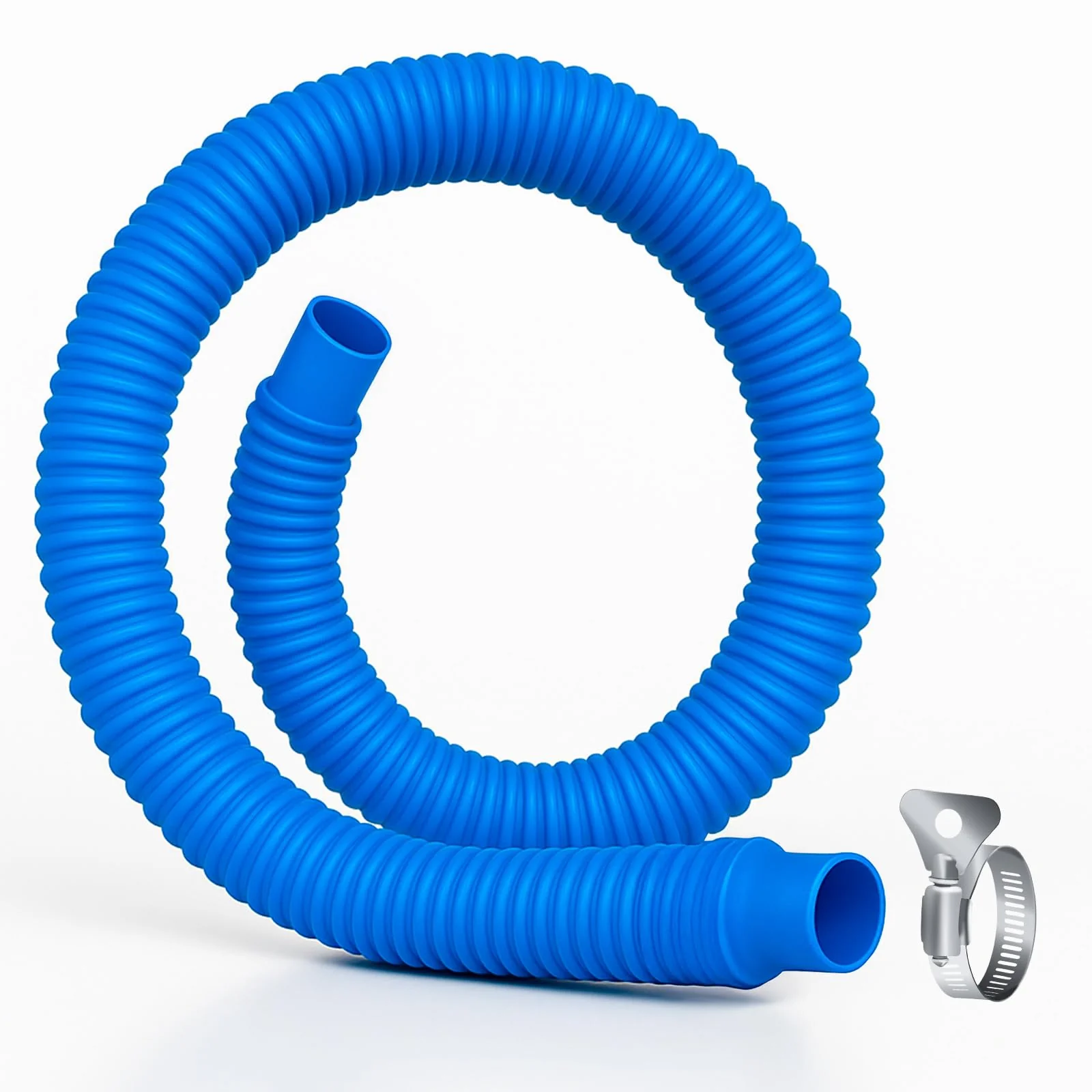 Homyplaza Replacement Pool Hoses for Above Ground Pools, 4 Pack, 1-1/4" Diameter x 59" Length, Includes 8 Metal Clamps, Compatible with Intex Pool Filter Pump 607, 637 - Image 6