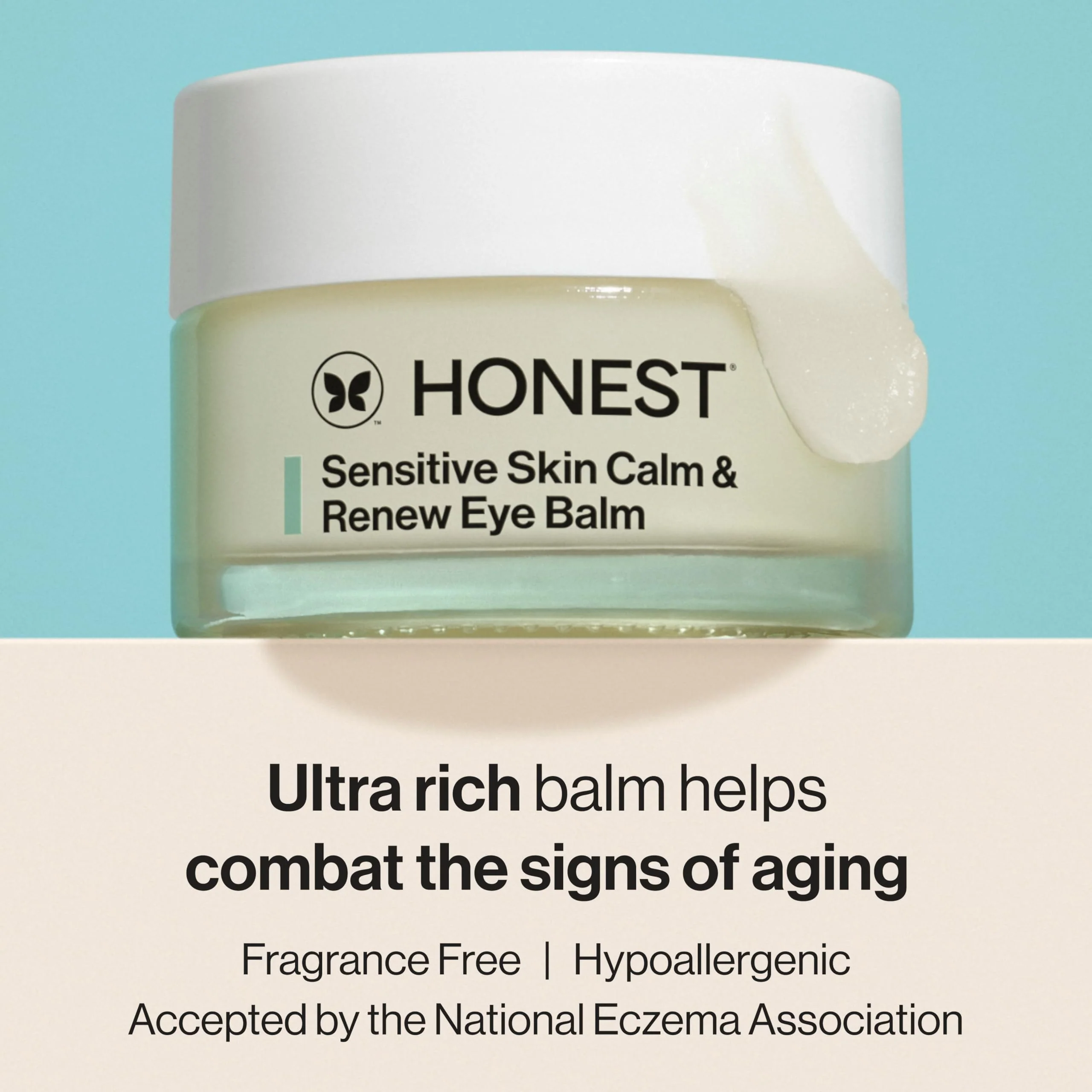 Honest Beauty Sensitive Skin Calm Renew Eye Balm, Moisturizing, Firming, Hypoallergenic, Fragrance-Free, Vegan, 0.5 oz - Image 11