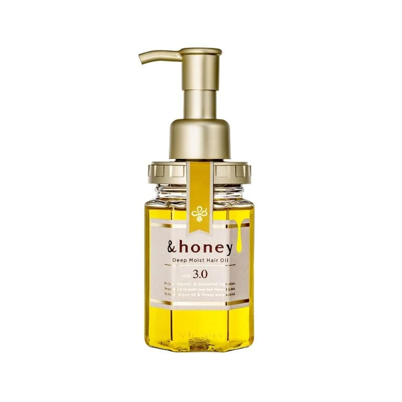 &honey Deep Moist 3 items Set (Shampoo step 1.0 440ml ,Treatment step 2.0 440ml ,Hair Oil step 3.0 100ml) for Frizzy, Dry, Curly Hair. Product of Japan. - Image 7