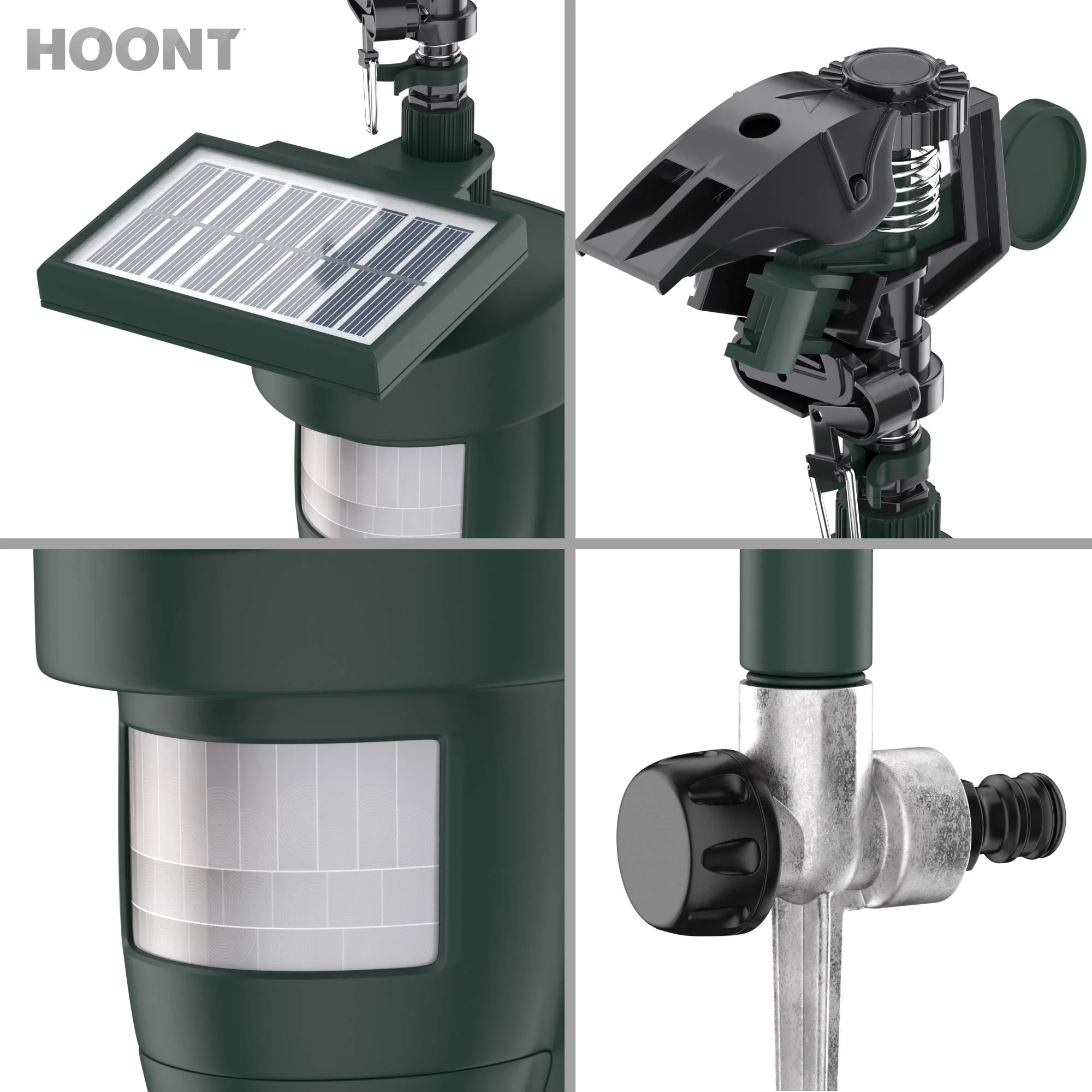 Hoont Cobra Animal Repeller | Outdoor Solar-Powered Motion-Activated Water Blaster with Powerful Jet Spray for Yard, Lawn & Garden | Scare Away Deer, Rabbits, Squirrels, Birds & Other Animals & Pests - Image 6