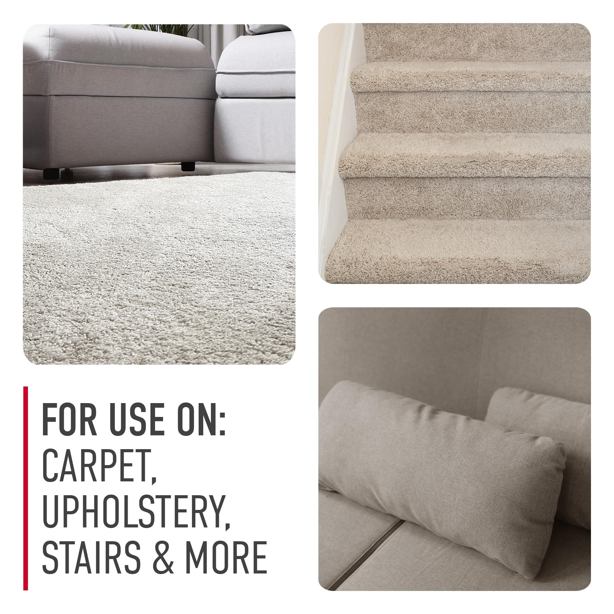Hoover Oxy Carpet Cleaner Solution, 50 oz., Ocean Breeze Scent, Deep Cleaning Carpet Shampoo Solution, Removes Tough Colored Stains from Carpet and Upholstery, Pair with Hoover Carpet Cleaner Machine - Image 3