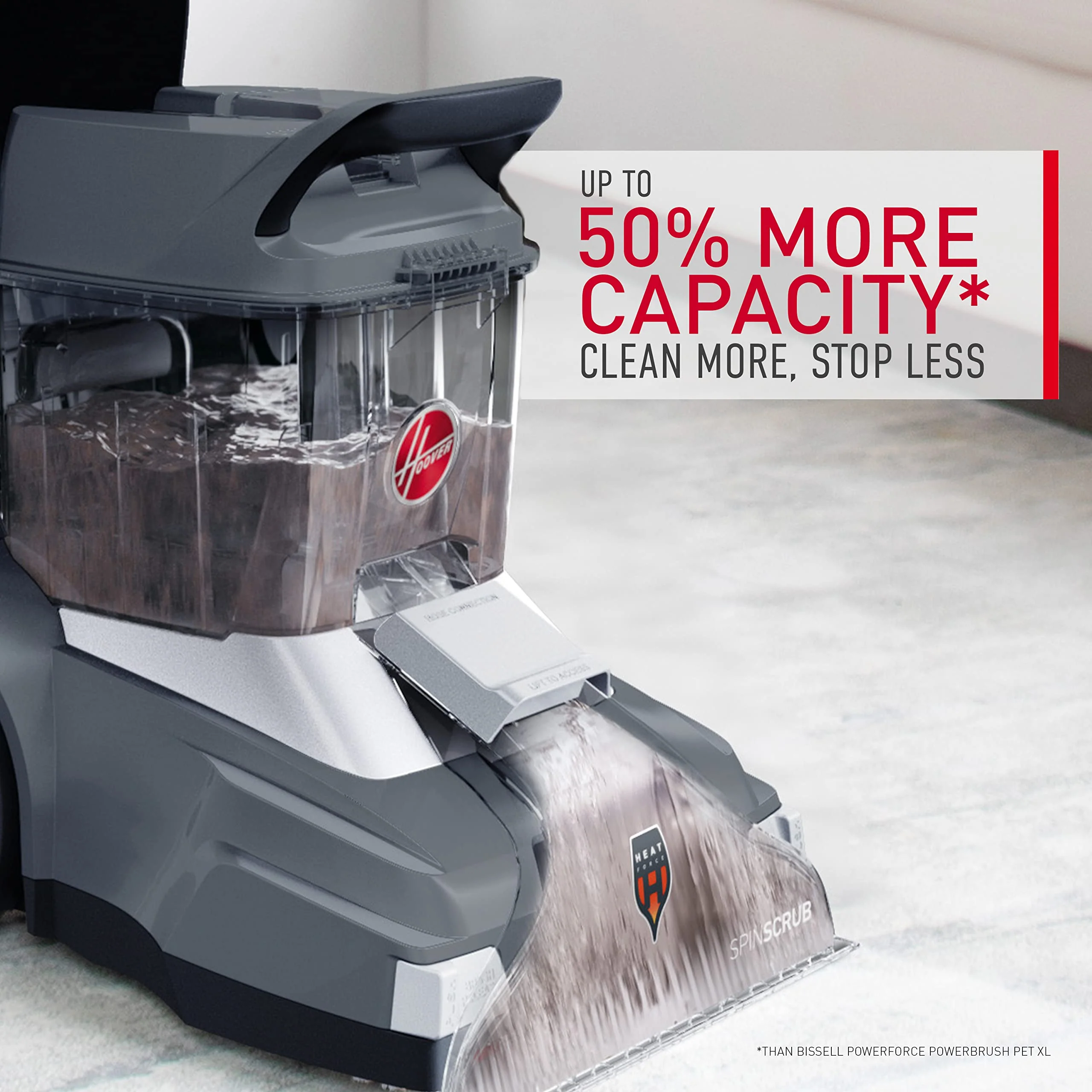 Hoover Powerscrub XL Pet Carpet Cleaner Machine, Upright Shampooer, FH68050, Black - Image 7