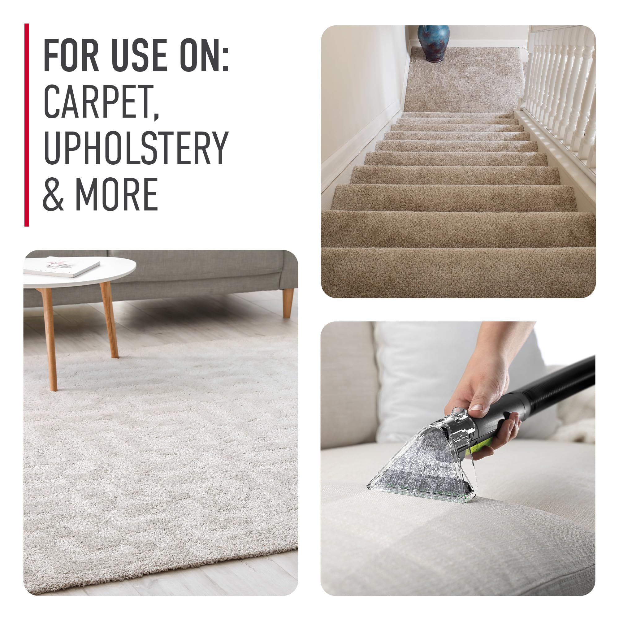 Hoover Renewal Carpet Cleaner Solution, 64 oz., Fresh Meadows Scent, Everyday Carpet Shampoo Solution, Removes Dirt and Grime from Carpet and Upholstery, Pair with Hoover Carpet Cleaner Machine - Image 3