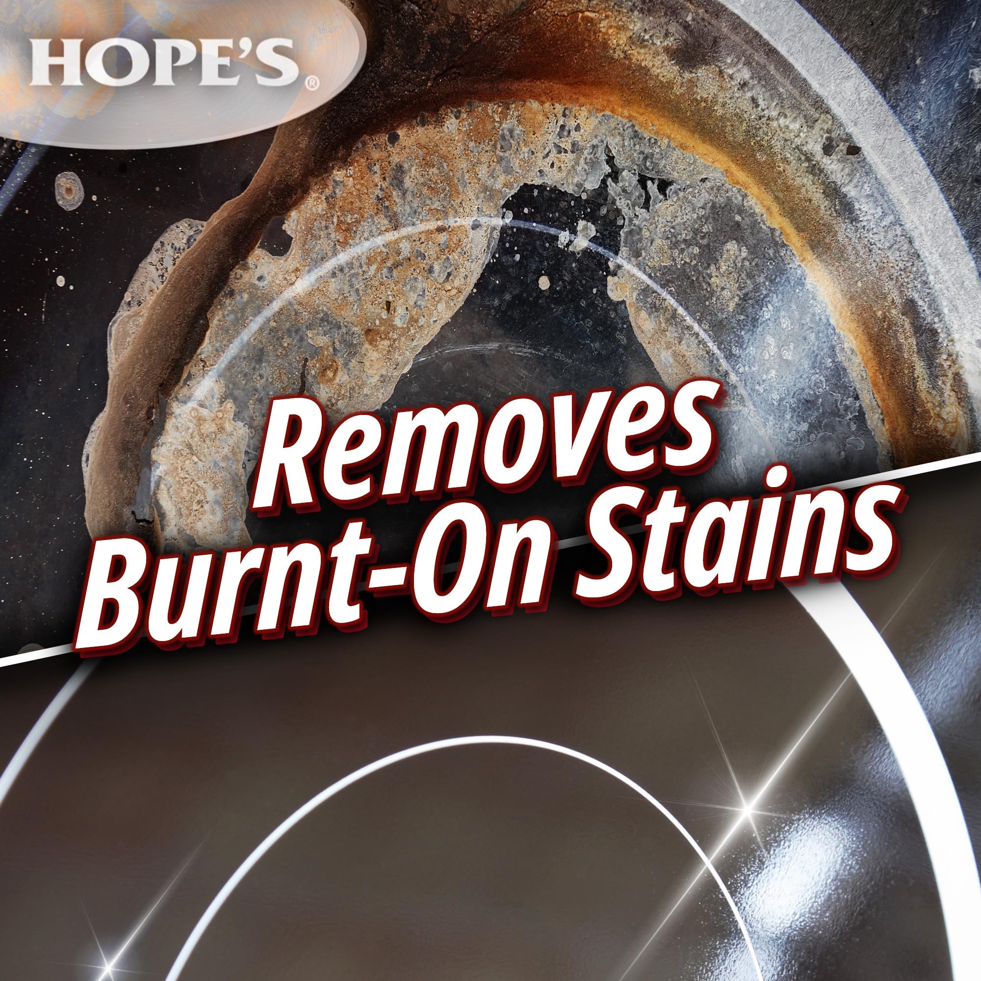 HOPE'S Perfect Cooktop Glass and Ceramic Cooktop and Stove Top Cleaner, Fast Acting and Removes Burnt on Stains from Glass Ceramic Smooth Top Ranges with its No Rinse Formula, 10.6 Oz, Pack of 3 - Image 5