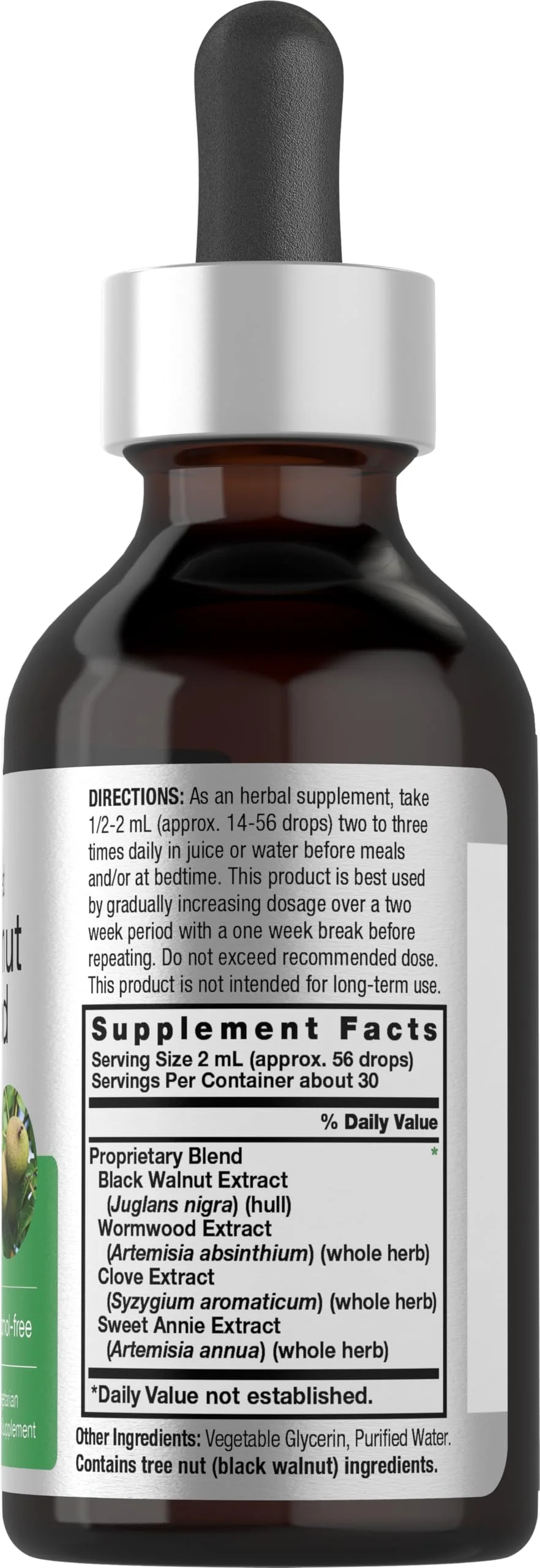 Horbäach Black Walnut Hull Wormwood Extract Tincture | 2 fl oz | Alcohol Free Liquid | Vegetarian, Non-GMO & Gluten Free Supplement - Image 7