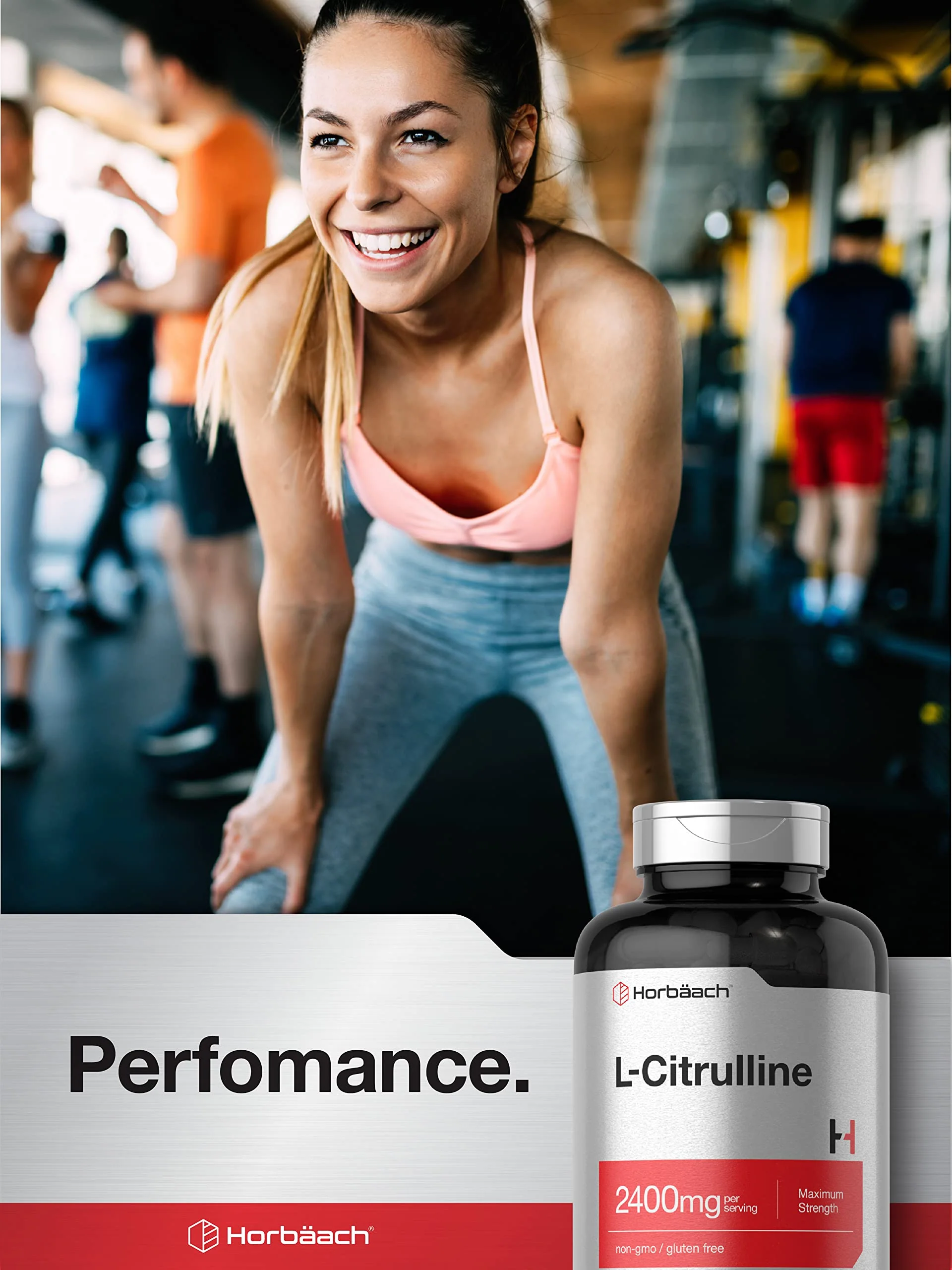 Horbaach L Citrulline Supplement for Men and Women | 2400 mg | 180 Capsules | Maximum Strength and Free Form | Non-GMO, Gluten Free - Image 3