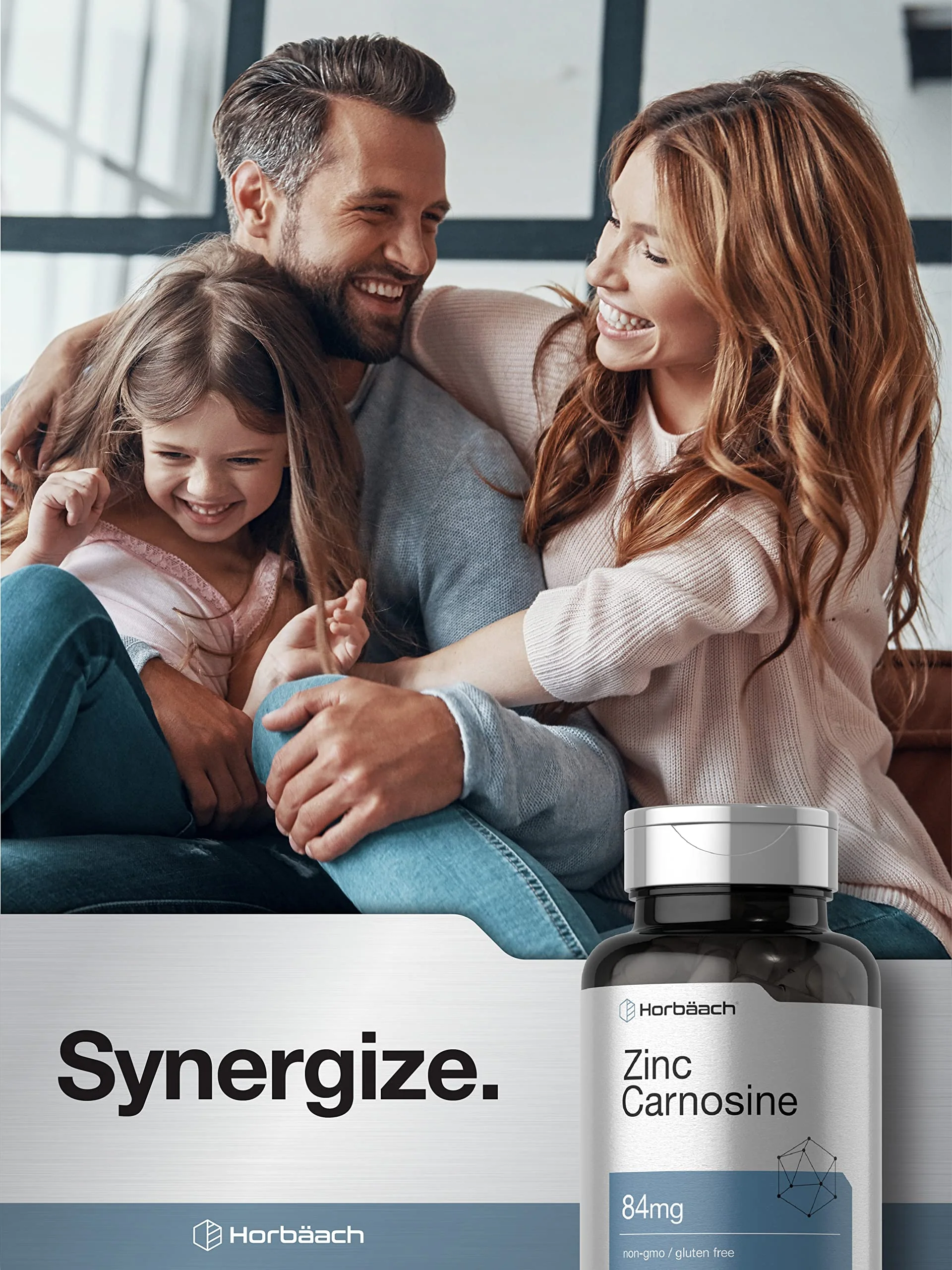 Horbäach Zinc Carnosine Supplement | 84mg per Capsule | 150 Count | Non-GMO & Gluten Free - Image 3