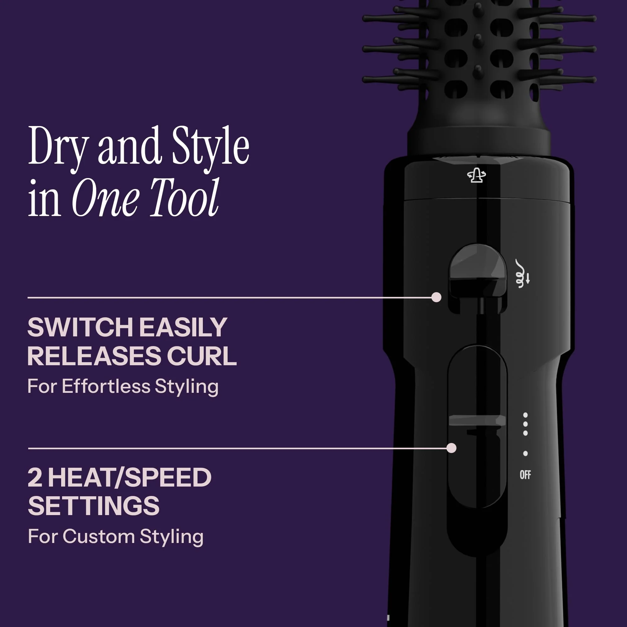 HOT TOOLS Pro Artist Hot Air Styling Brush | Style, Curl and Touch Ups (1-1/2”) - Image 5