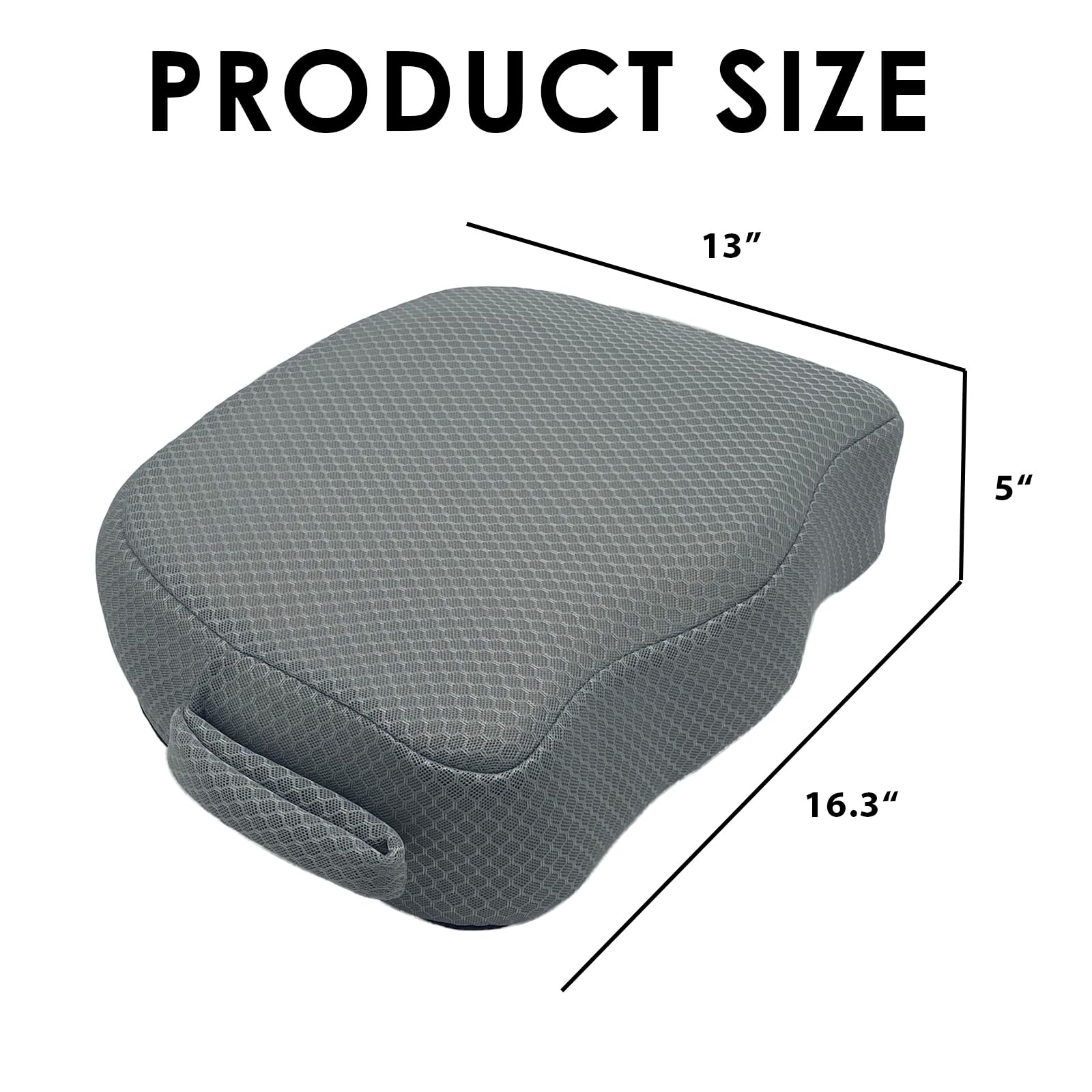 Hot Tub Booster Seat for Adults, 5 Inch Thick Supportive Cushion with Non-Slip Bottom, Weighted for Quick Sink Without Float, Spa Booster Seat for Hot Tub (Including Inflatable), Pool Gray - Image 6